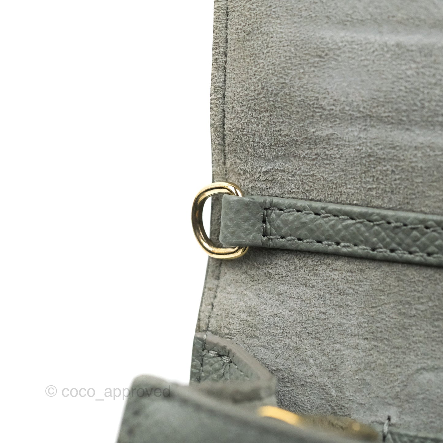 Dior 2-in-1 30 Montaigne Pouch Grey Grained Calfskin