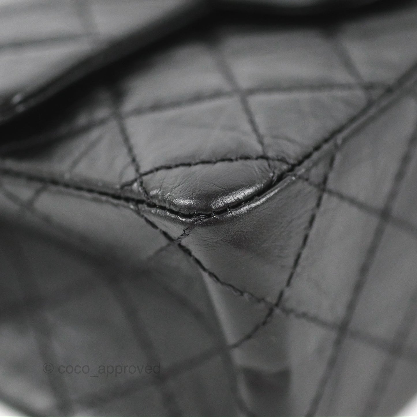 Chanel Mini Reissue 224 Quilted So Black Aged Calfskin