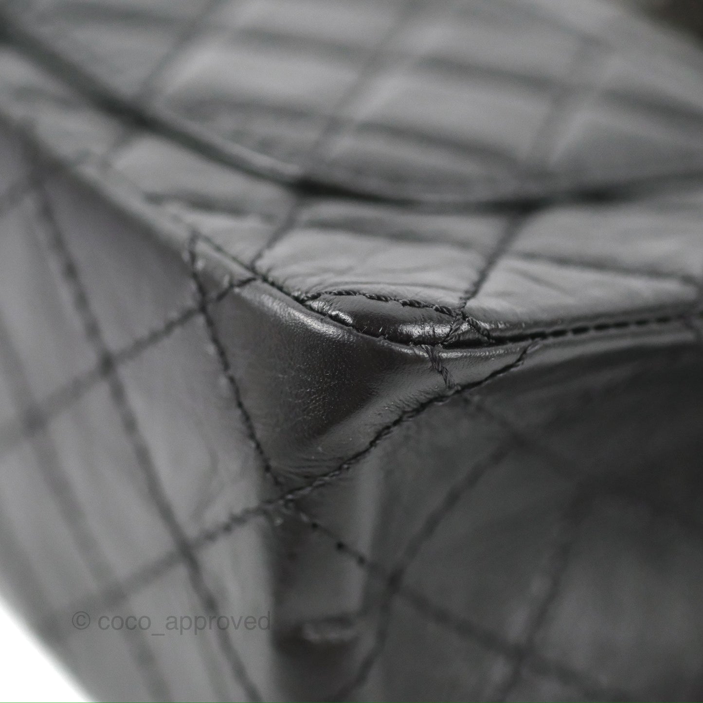 Chanel Mini Reissue 224 Quilted So Black Aged Calfskin