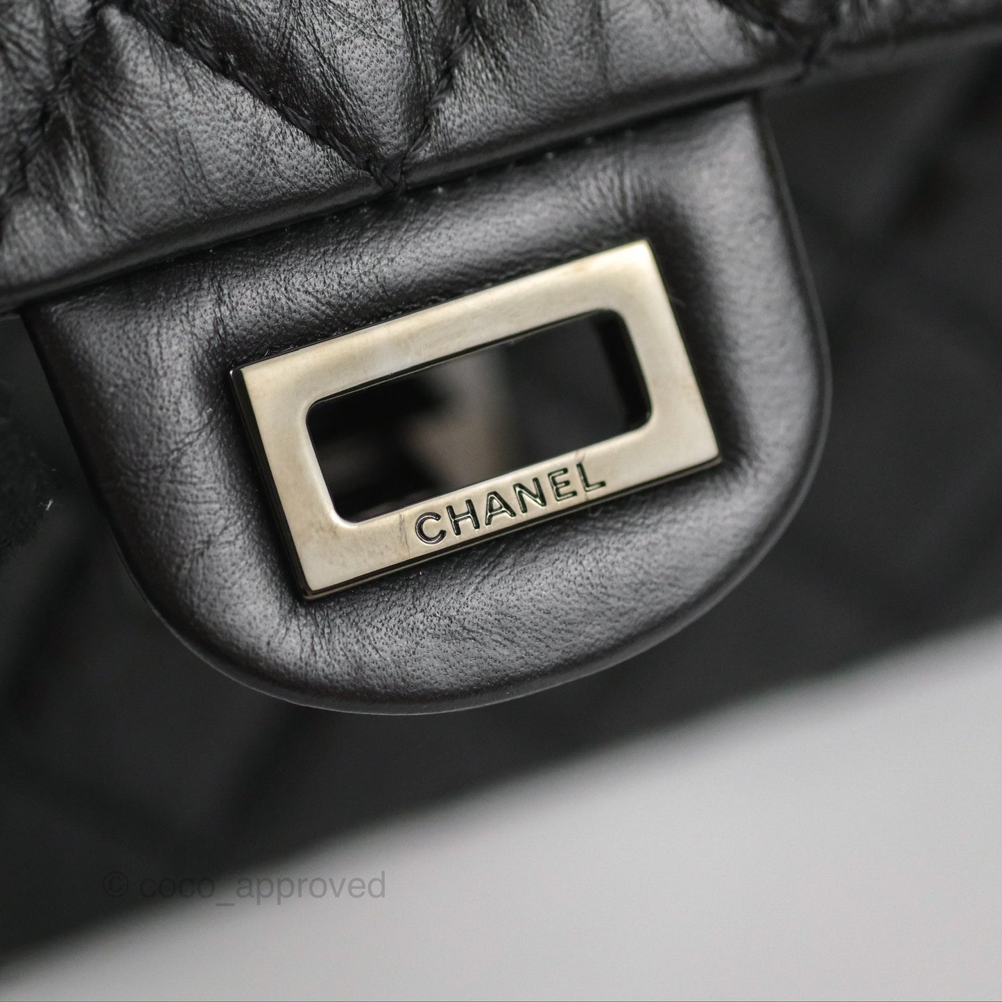 Chanel Mini Reissue 224 Quilted So Black Aged Calfskin