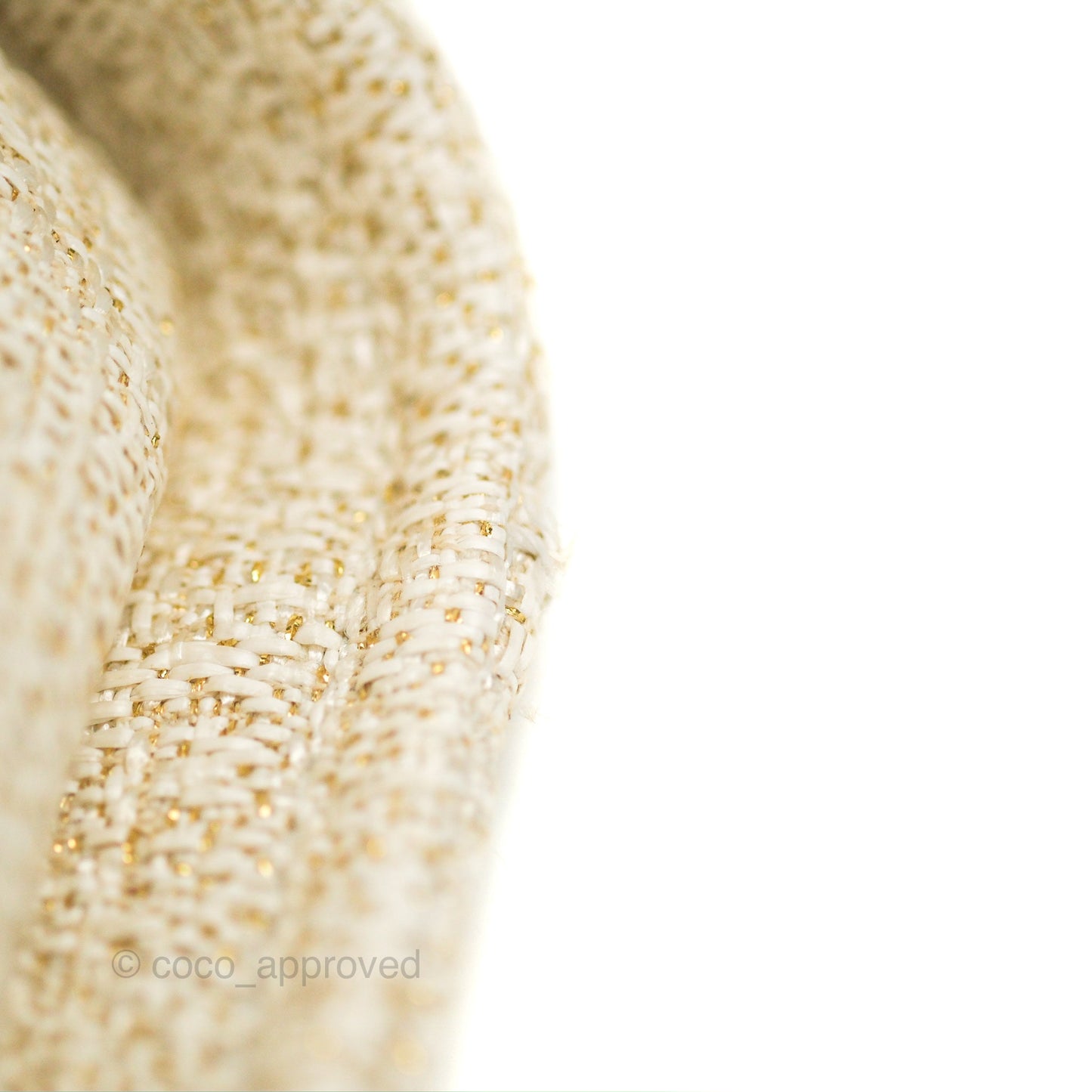 Chanel Medium Deauville Tote Ivory Gold