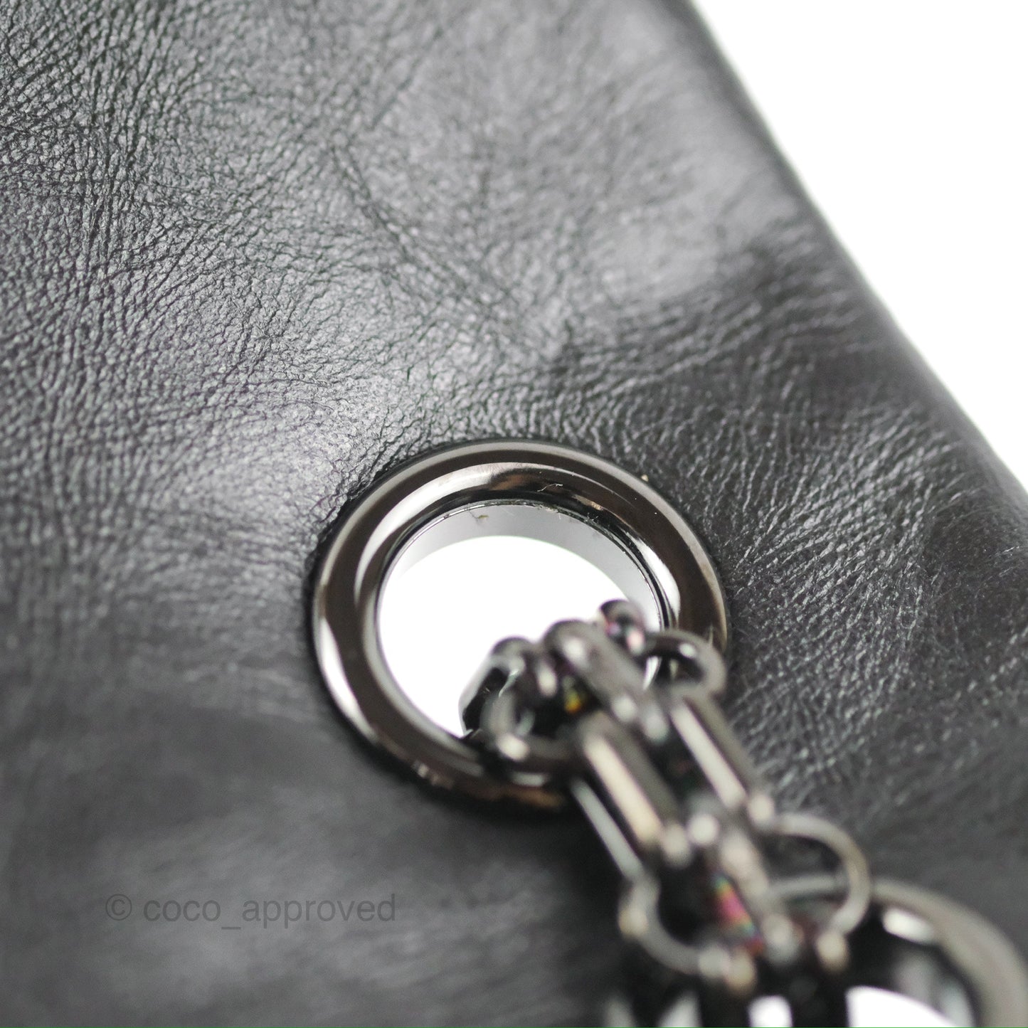 Chanel Mini Reissue 224 Quilted So Black Aged Calfskin