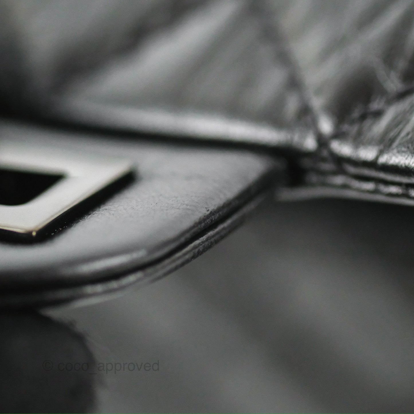 Chanel Mini Reissue 224 Quilted So Black Aged Calfskin