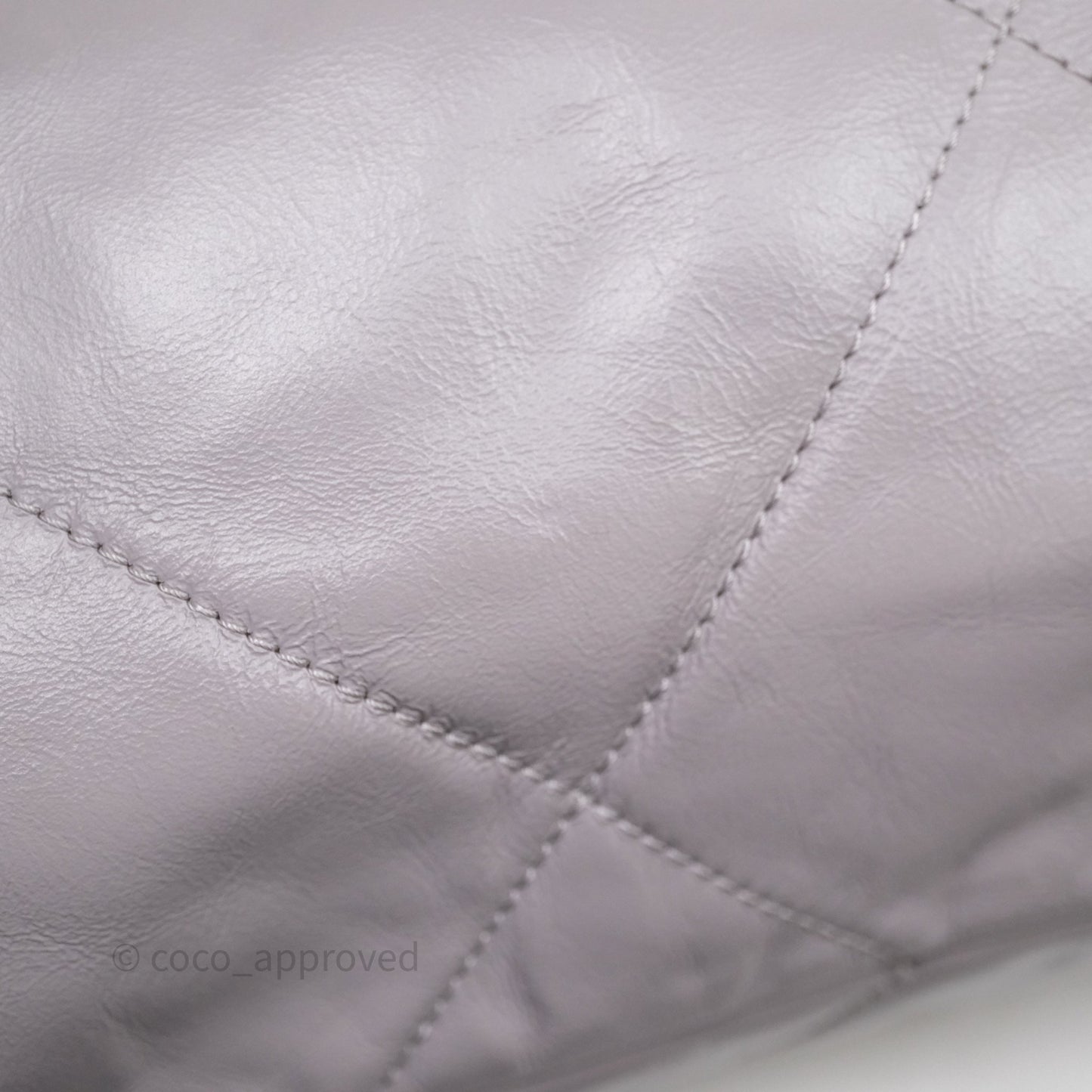 Chanel 22 Small Grey Aged Calfskin Matte Silver Hardware