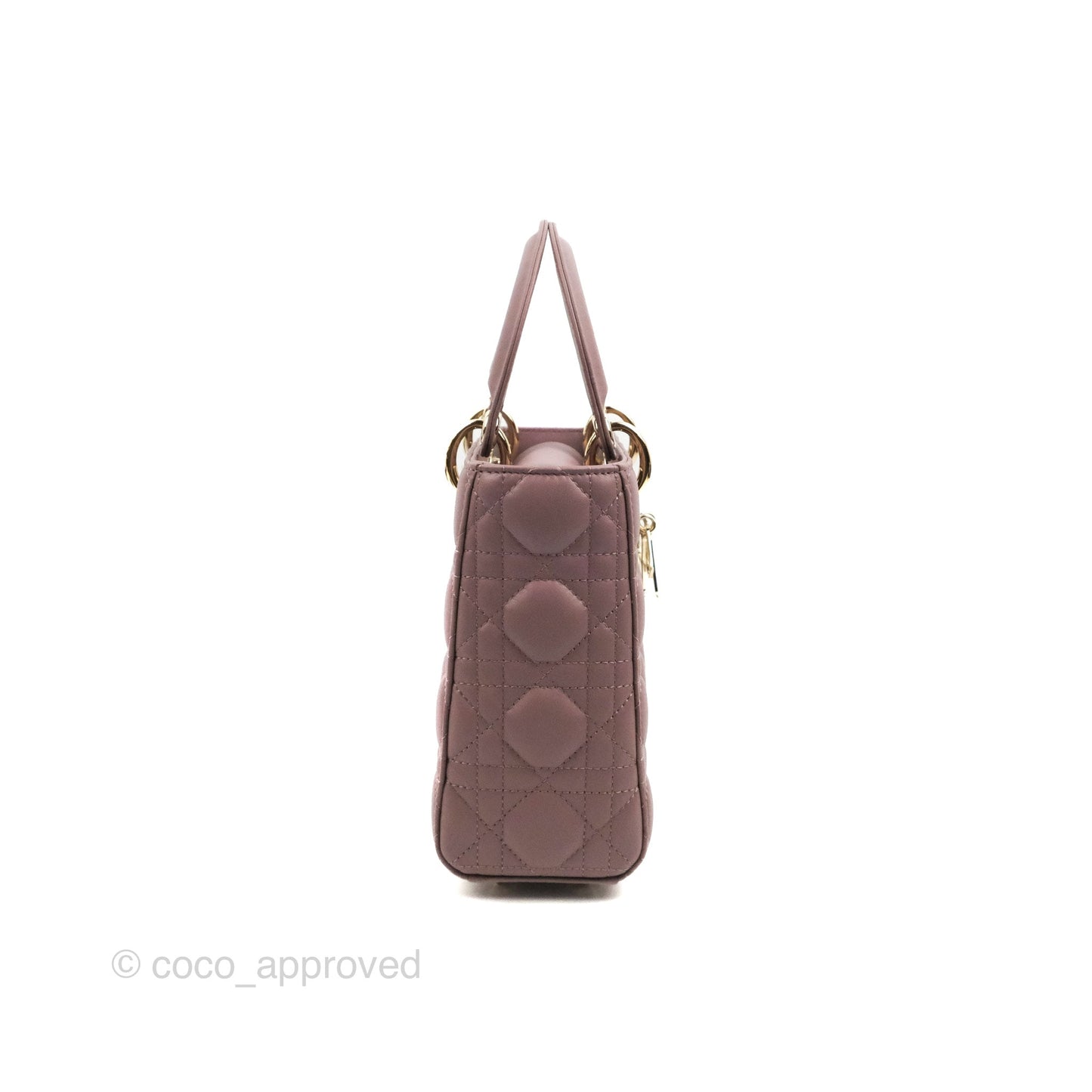 Christian Dior My ABCDior Lady Dior Peony Pink Lambskin Gold Hardware