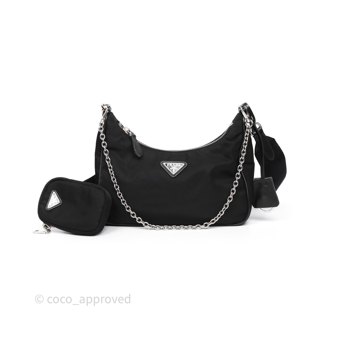 Prada Nylon Re-Edition 2005 Shoulder Bag Black