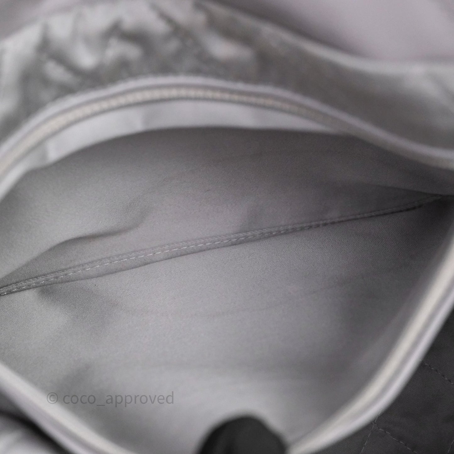 Chanel 22 Small Grey Aged Calfskin Matte Silver Hardware