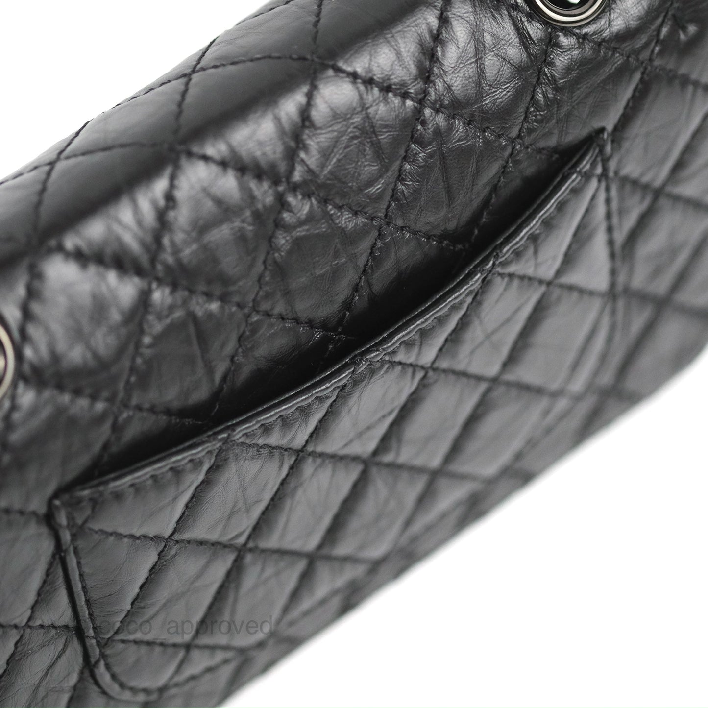Chanel Mini Reissue 224 Quilted So Black Aged Calfskin