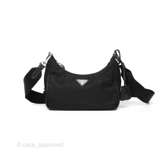 Prada Nylon Re-Edition 2005 Shoulder Bag Black