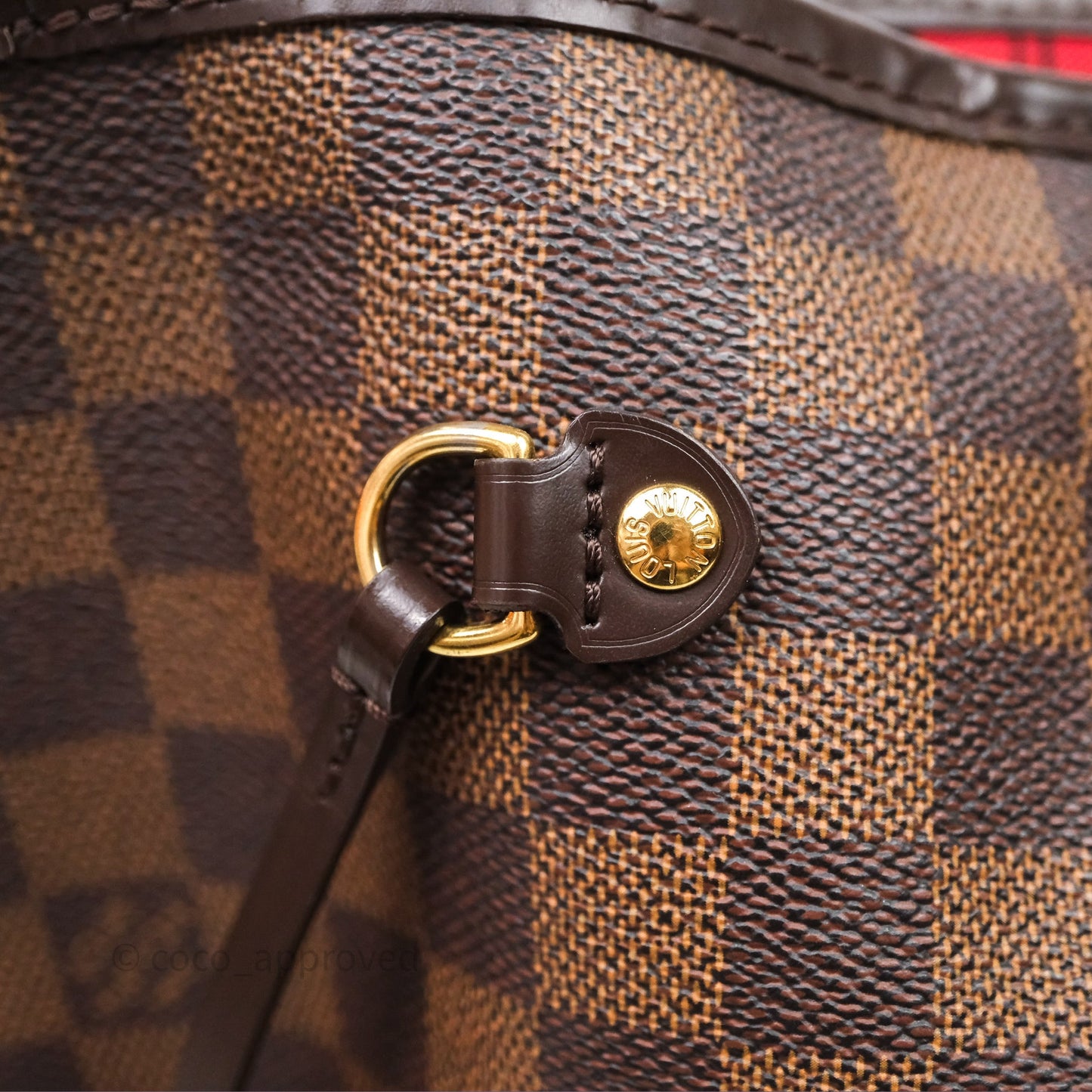 Louis Vuitton Neverfull Tote Bag GM Damier Ebene
