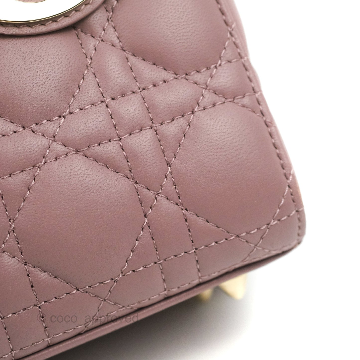 Christian Dior My ABCDior Lady Dior Peony Pink Lambskin Gold Hardware