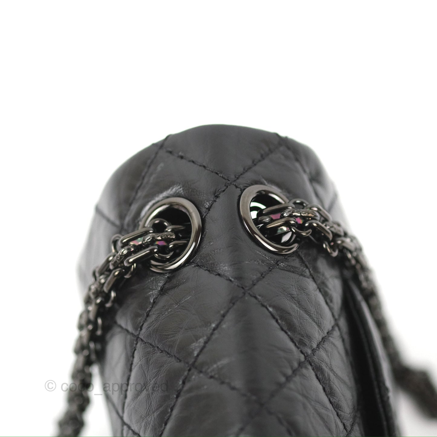 Chanel Mini Reissue 224 Quilted So Black Aged Calfskin
