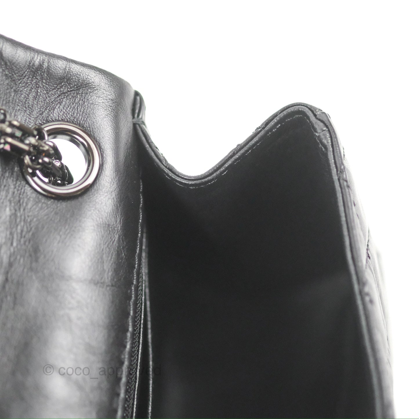 Chanel Mini Reissue 224 Quilted So Black Aged Calfskin