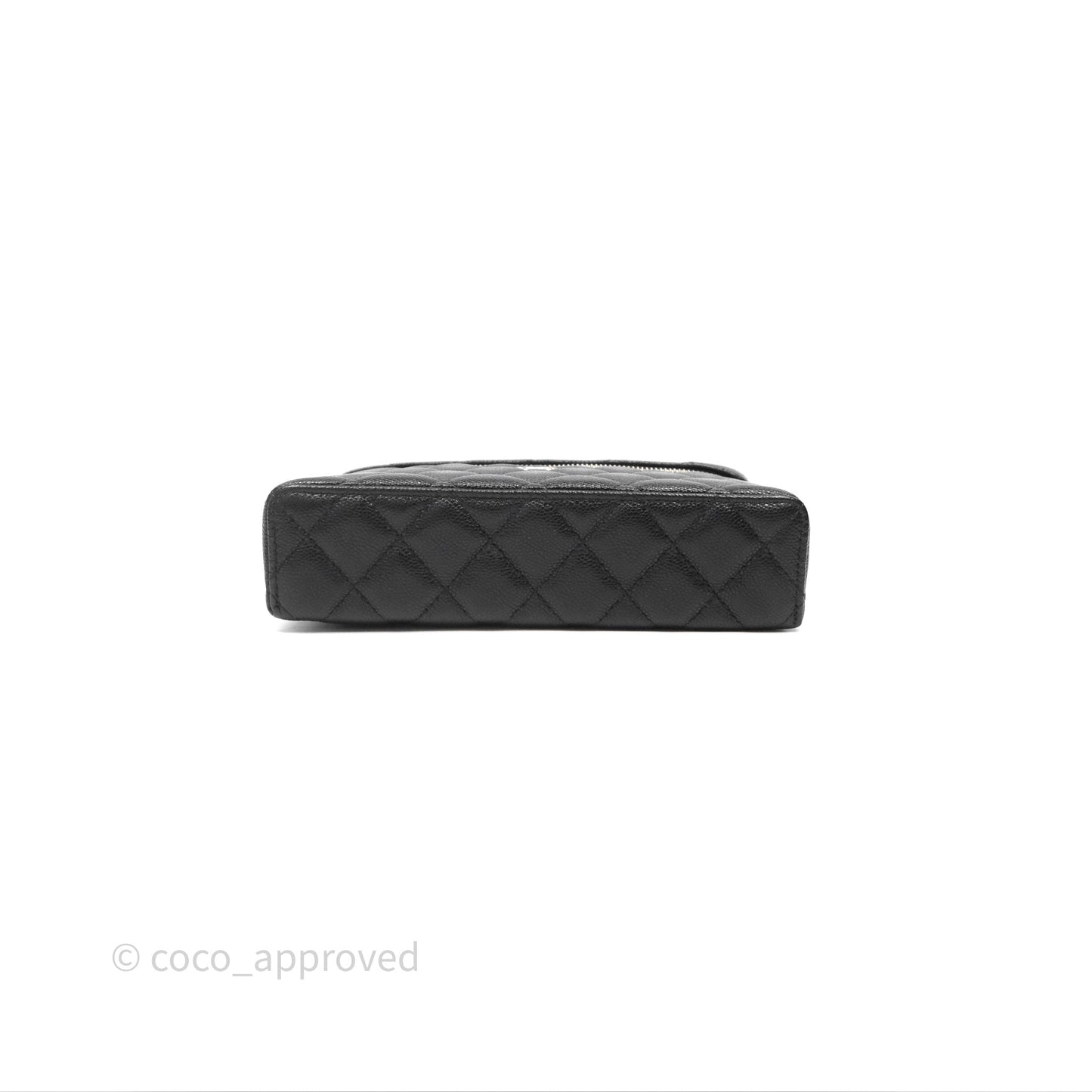 Chanel Top Handle Long Vanity with Chain Black Caviar Gold Hardware