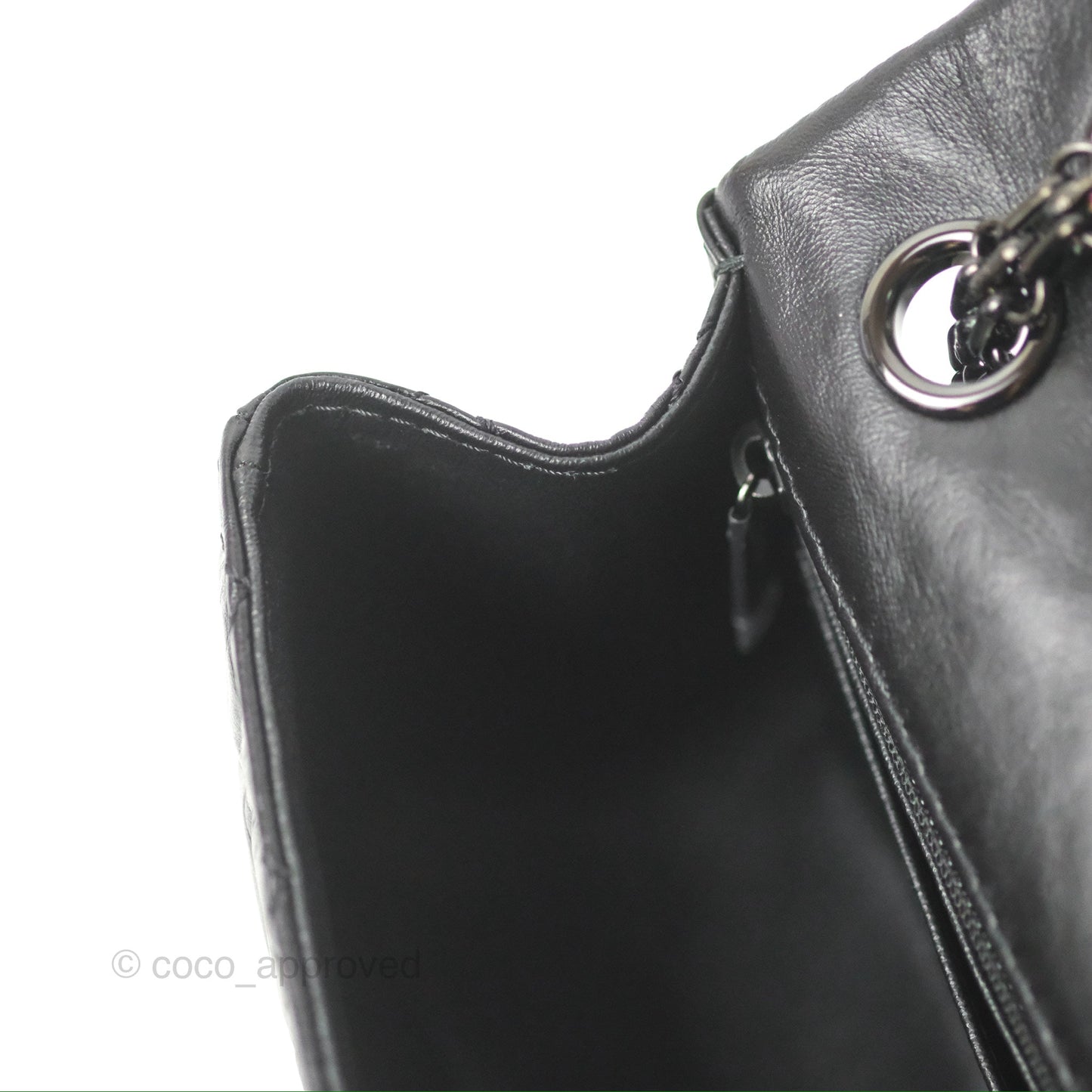 Chanel Mini Reissue 224 Quilted So Black Aged Calfskin