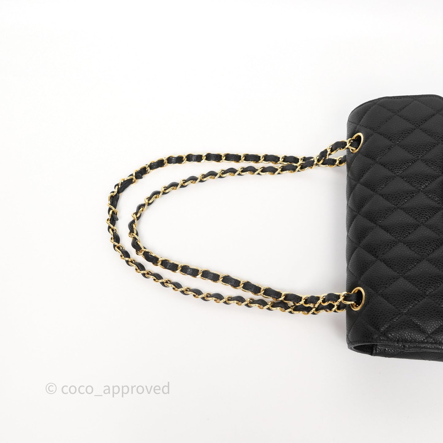 Chanel Small Classic Flap Quilted Black Caviar Gold Hardware