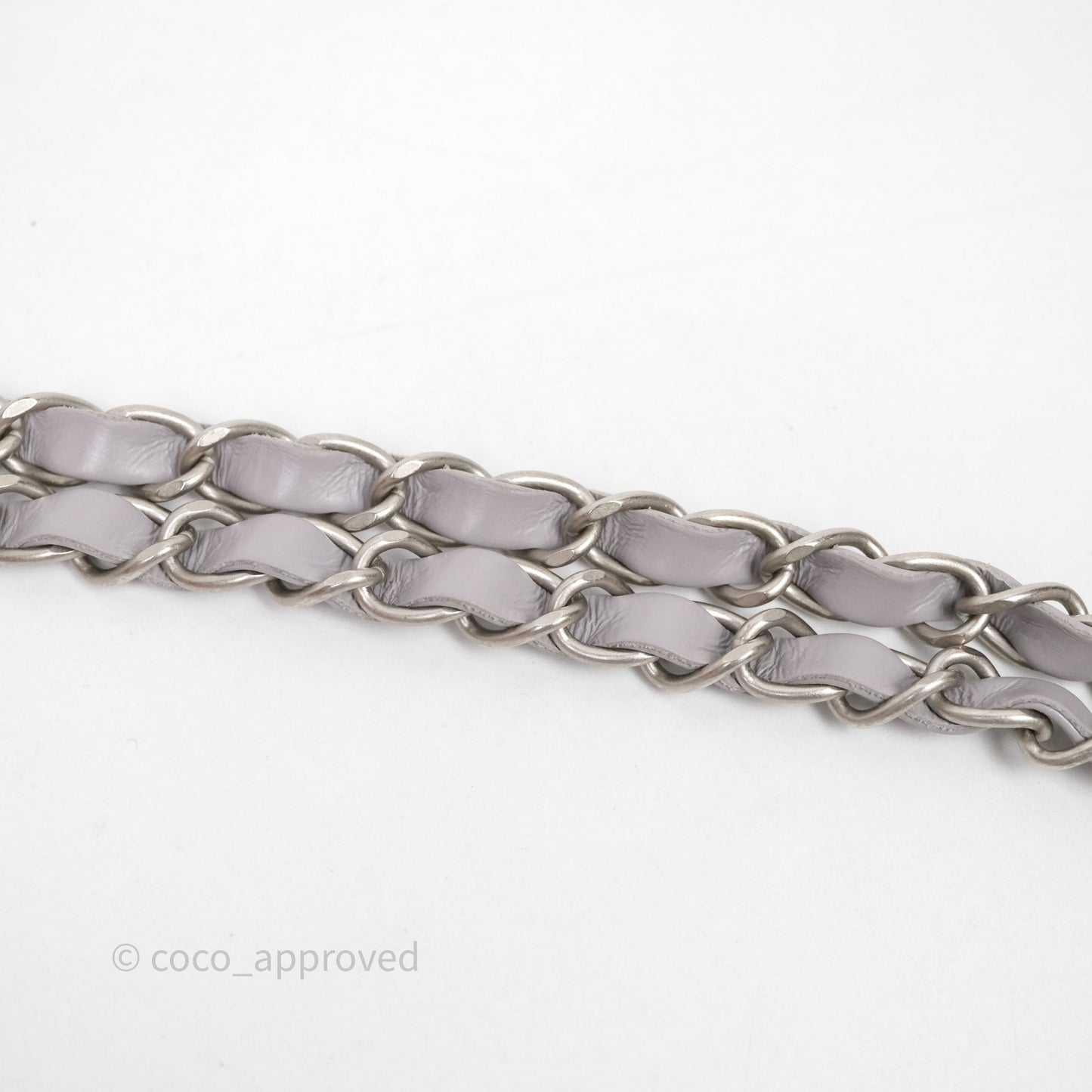 Chanel 22 Small Grey Aged Calfskin Matte Silver Hardware