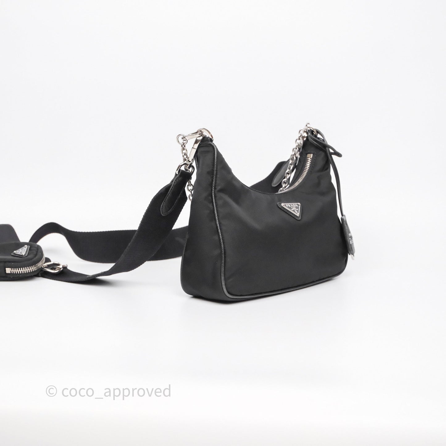 Prada Nylon Re-Edition 2005 Shoulder Bag Black