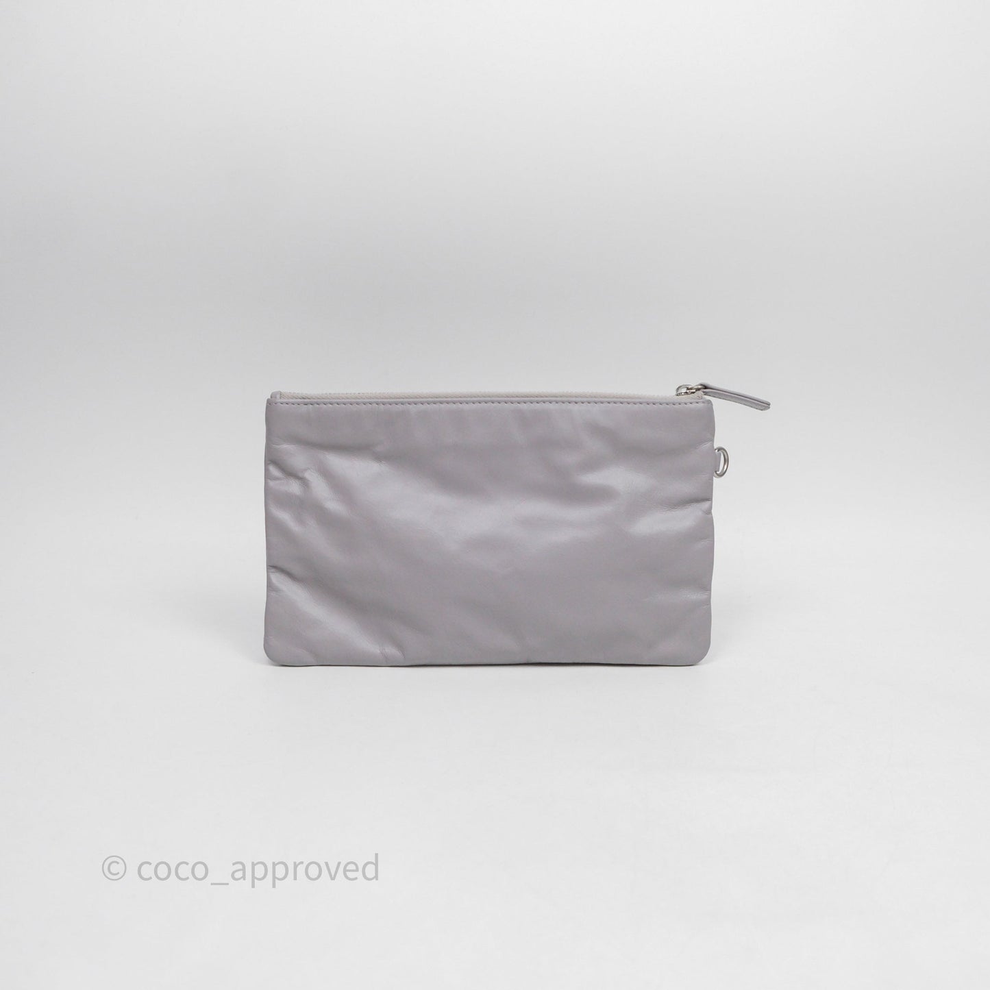 Chanel 22 Small Grey Aged Calfskin Matte Silver Hardware