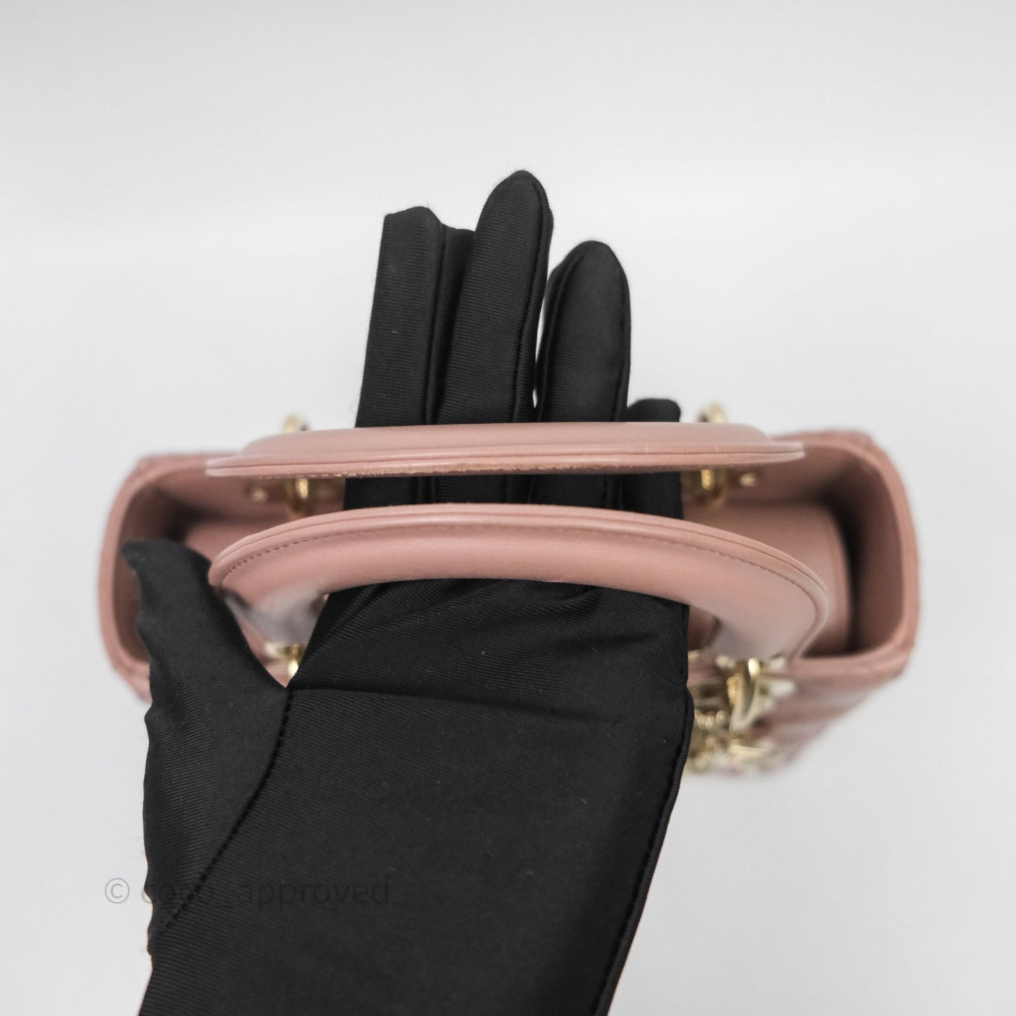 Christian Dior Small Lady Dior Blush Lambskin Gold Hardware