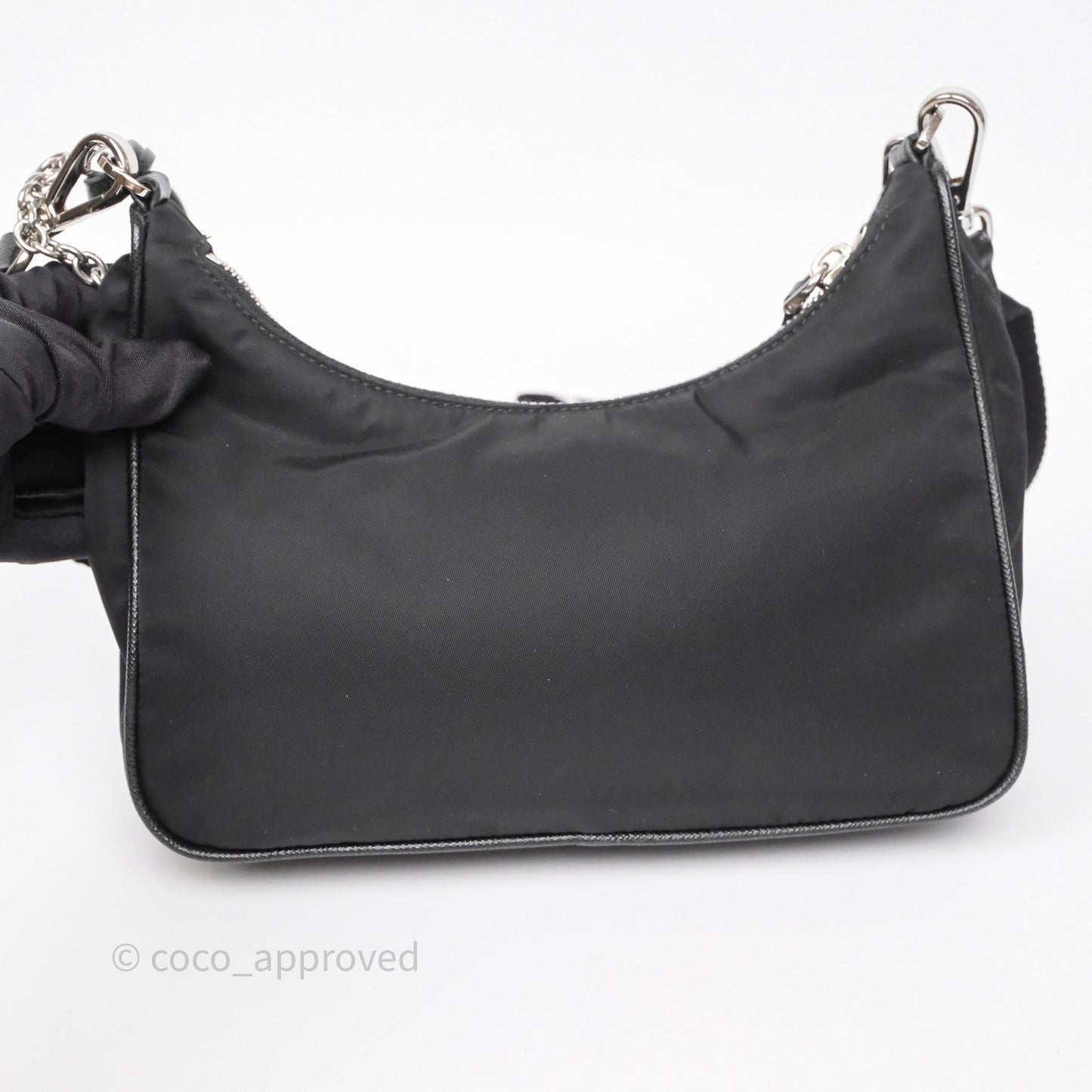 Prada Nylon Re-Edition 2005 Shoulder Bag Black