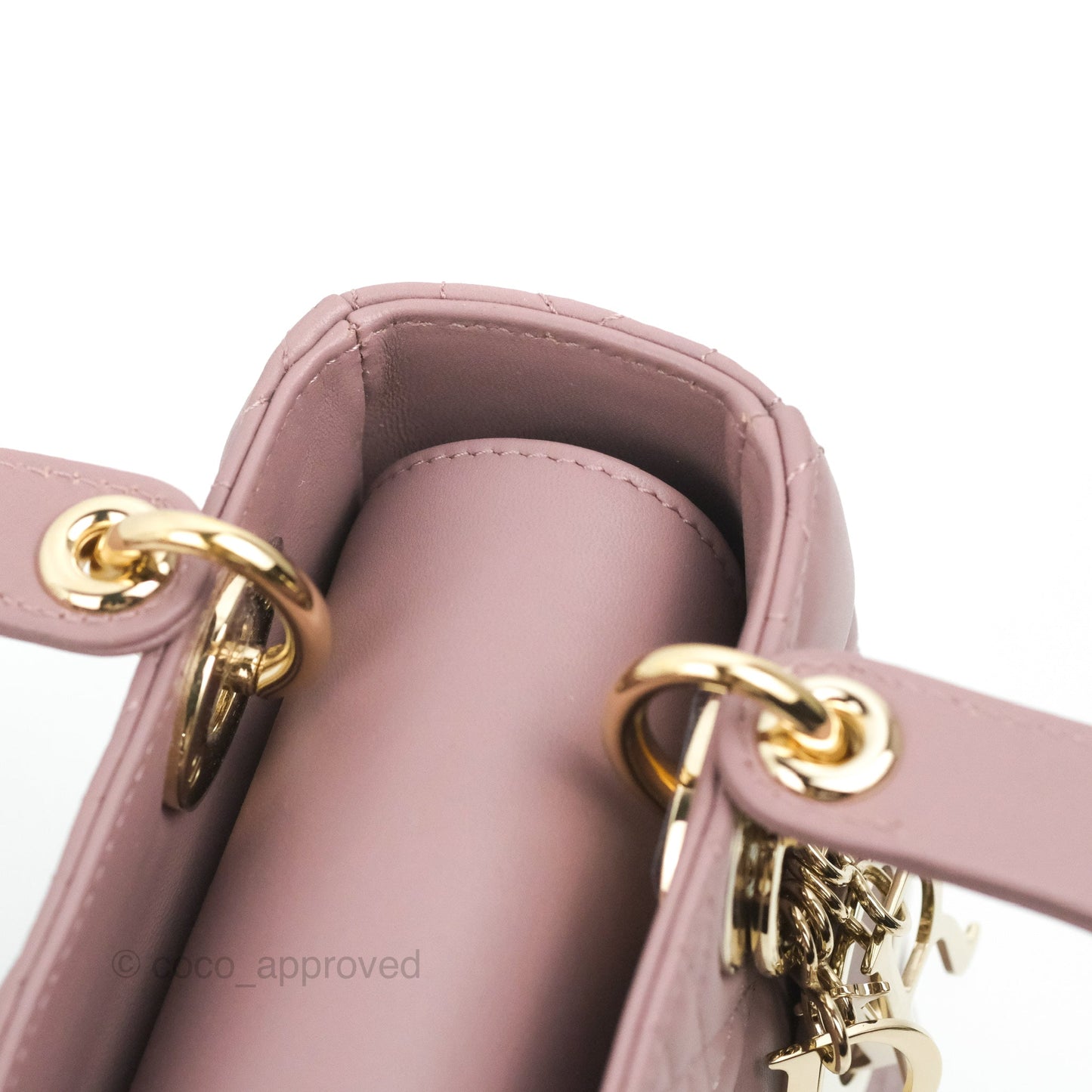 Christian Dior My ABCDior Lady Dior Peony Pink Lambskin Gold Hardware