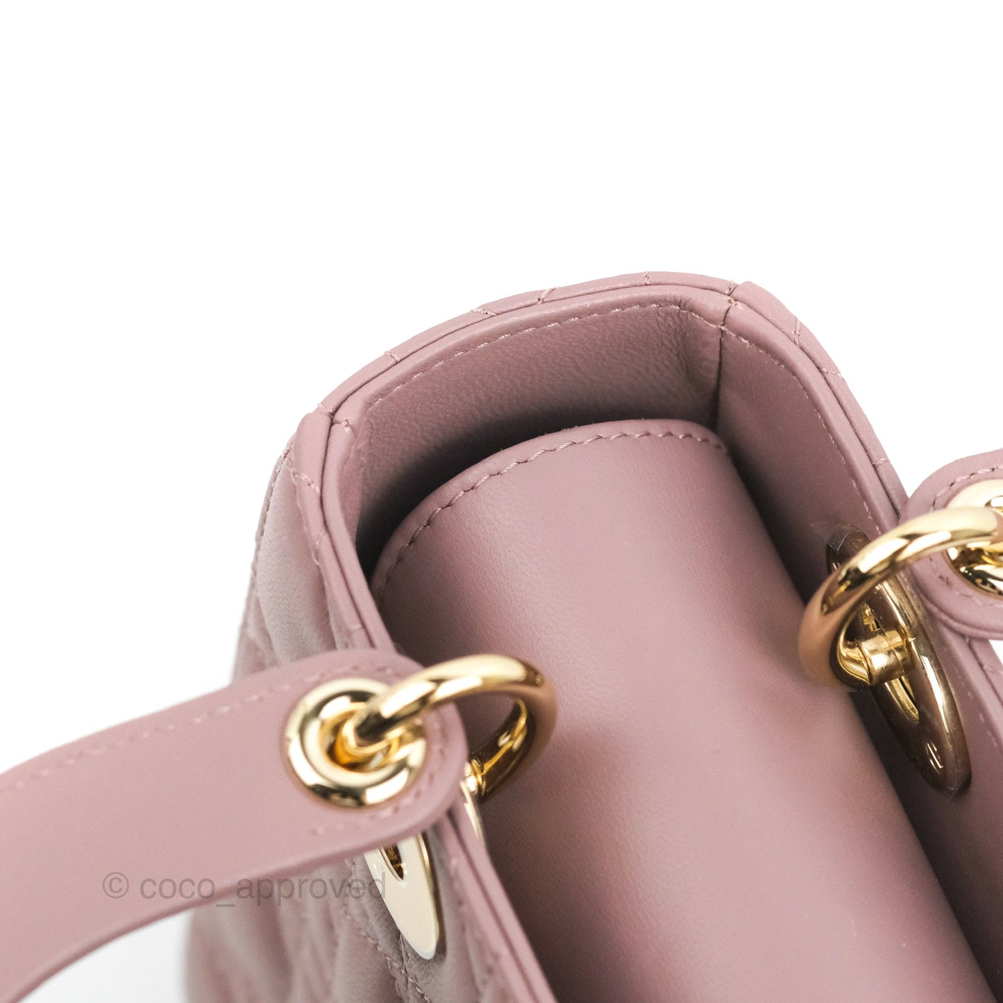 Christian Dior My ABCDior Lady Dior Peony Pink Lambskin Gold Hardware
