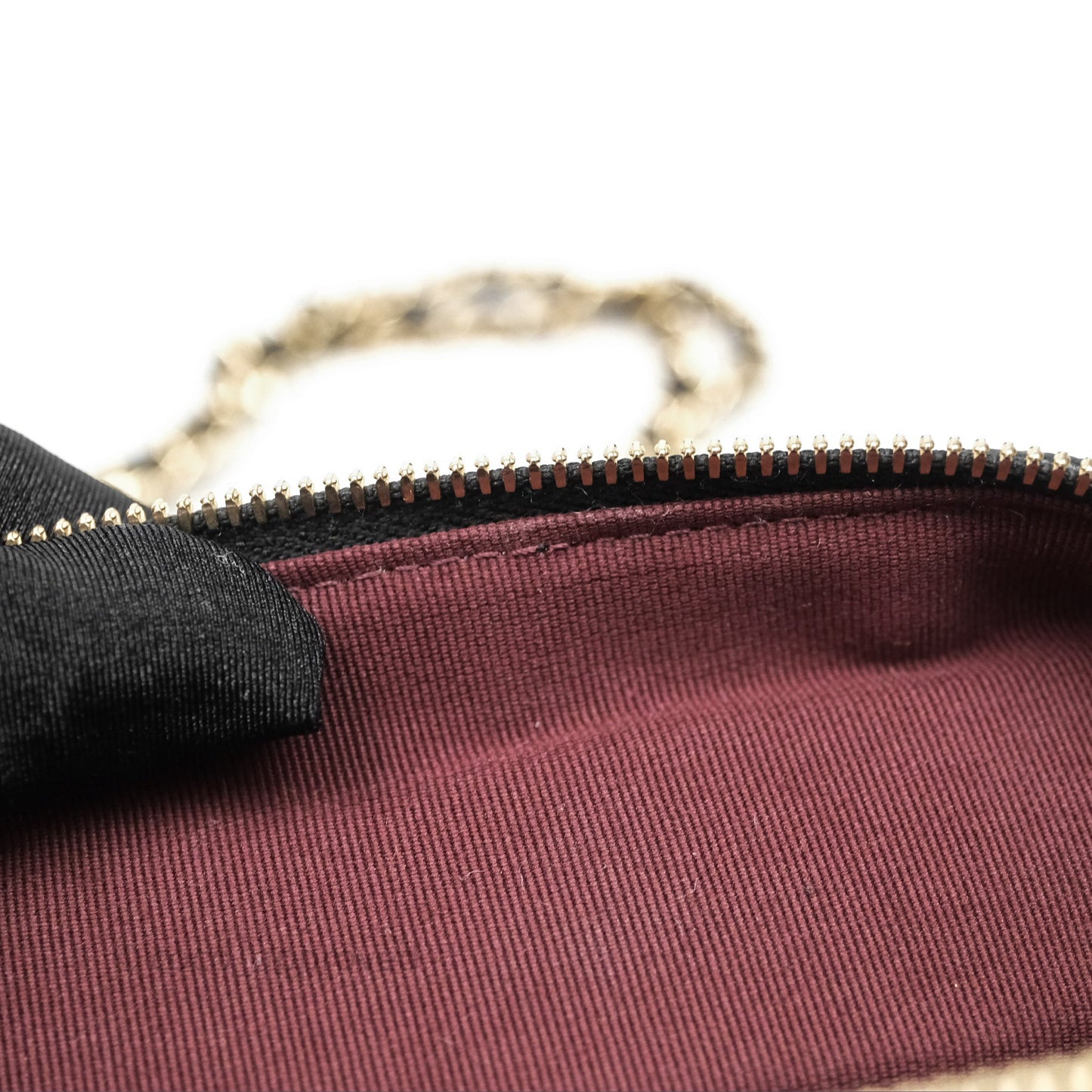 Chanel Top Handle Long Vanity with Chain Black Caviar Gold Hardware