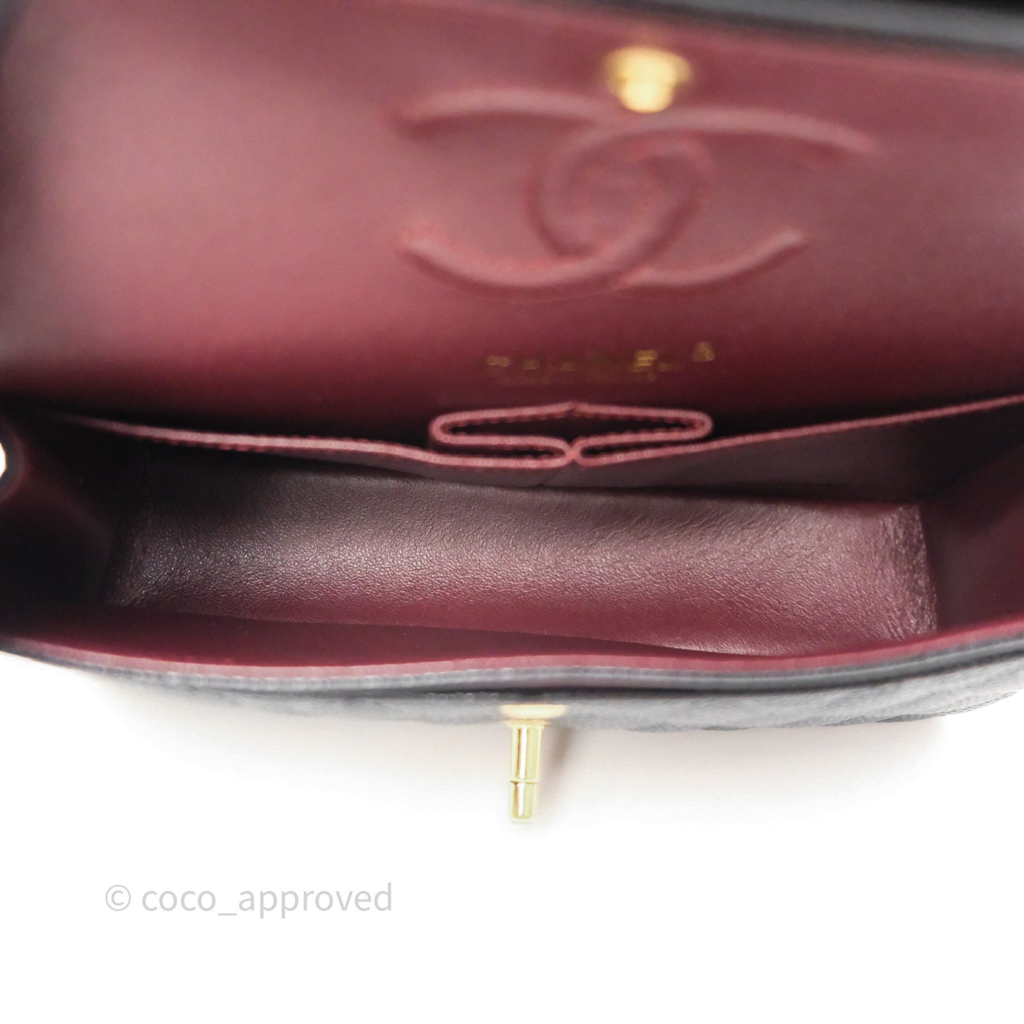 Chanel Small Classic Flap Quilted Black Caviar Gold Hardware