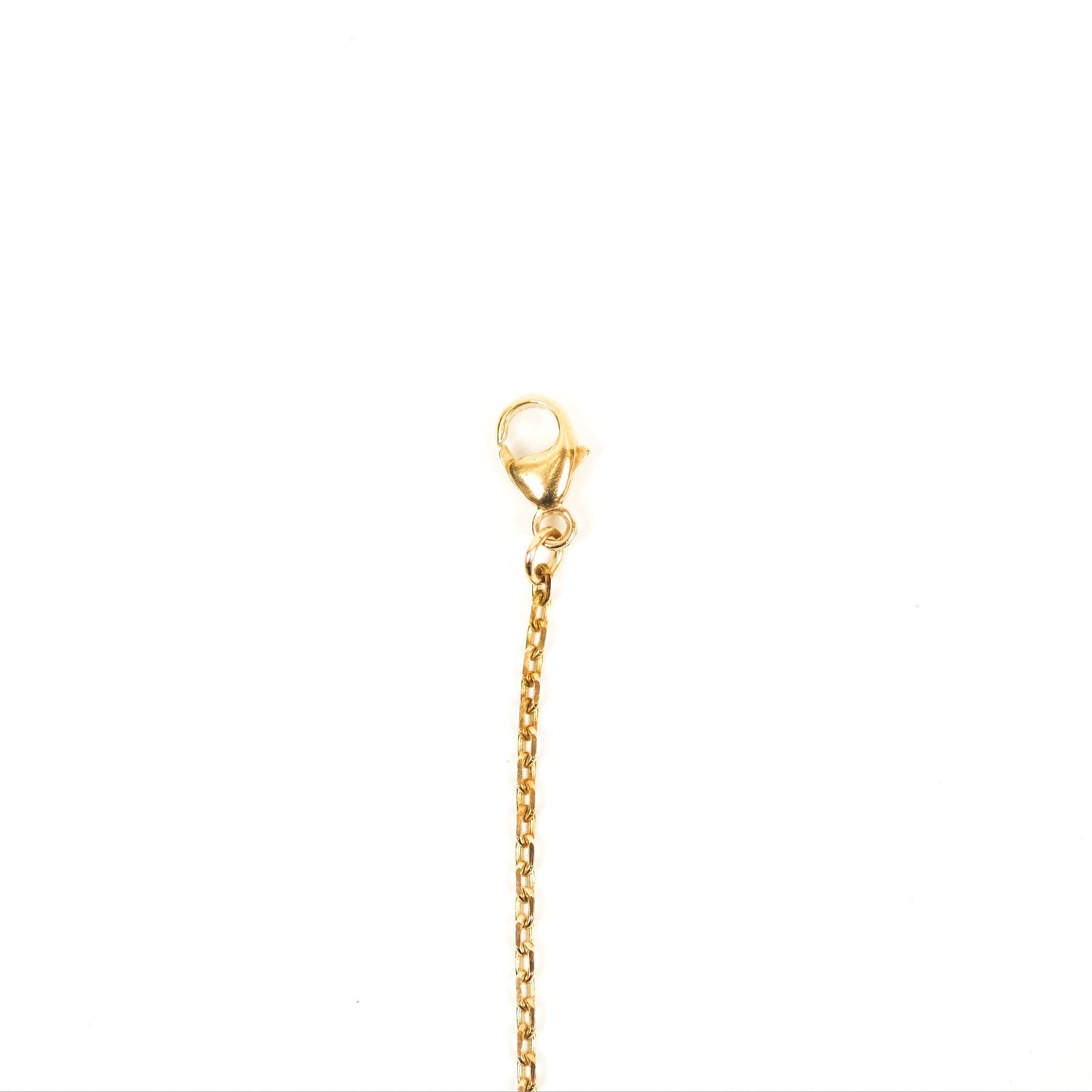 Hermes Amulette Maroquinier PM Pendant Necklace Gold Tone