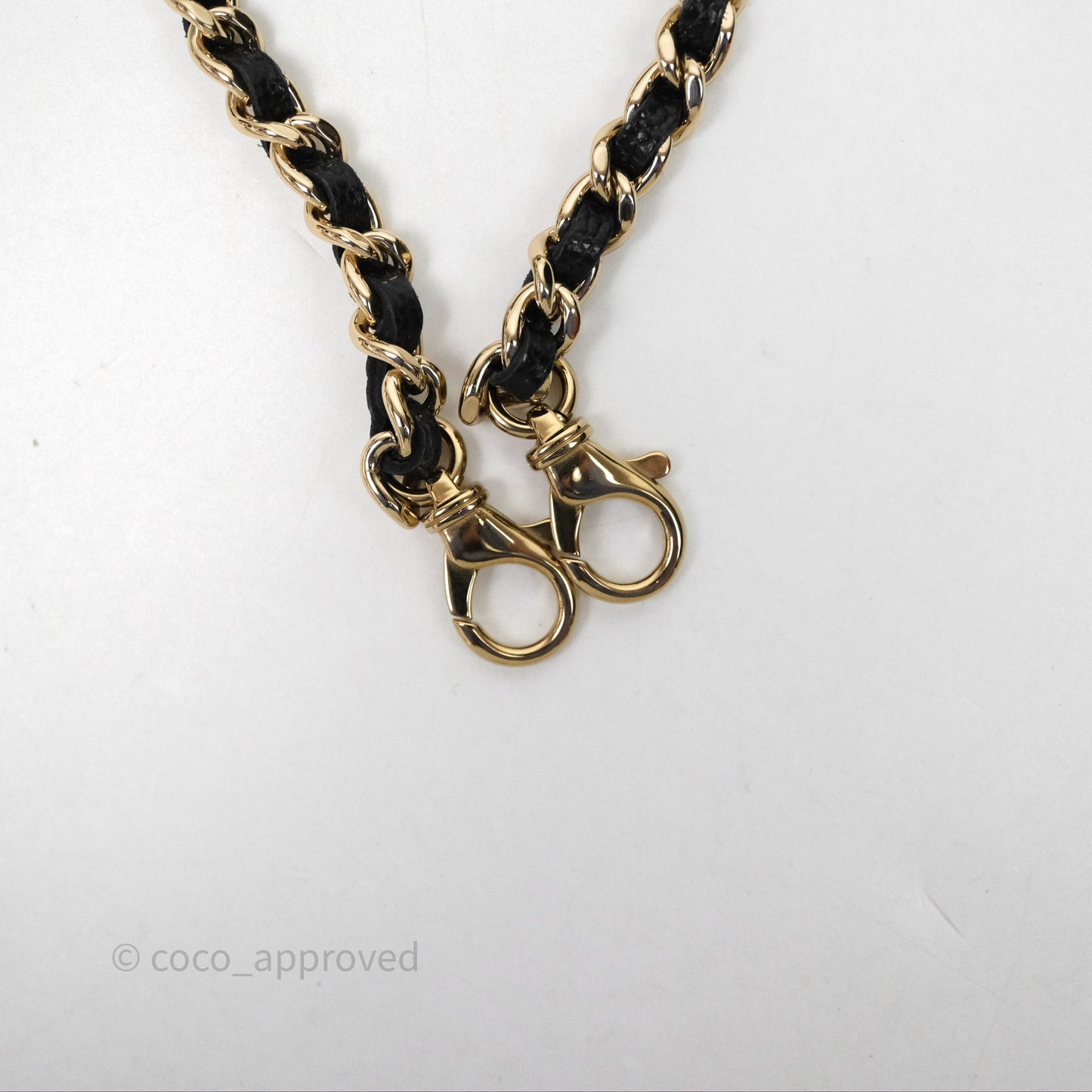 Chanel Top Handle Long Vanity with Chain Black Caviar Gold Hardware