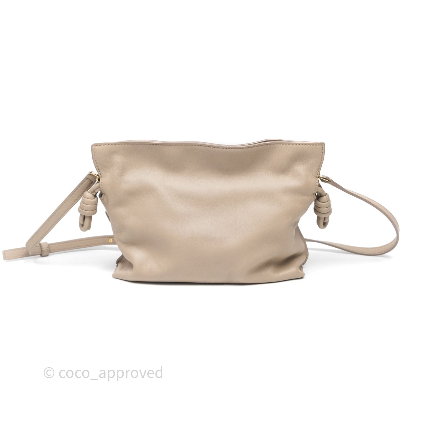 Loewe Mini Flamenco Clutch in Nappa Calfskin Beige