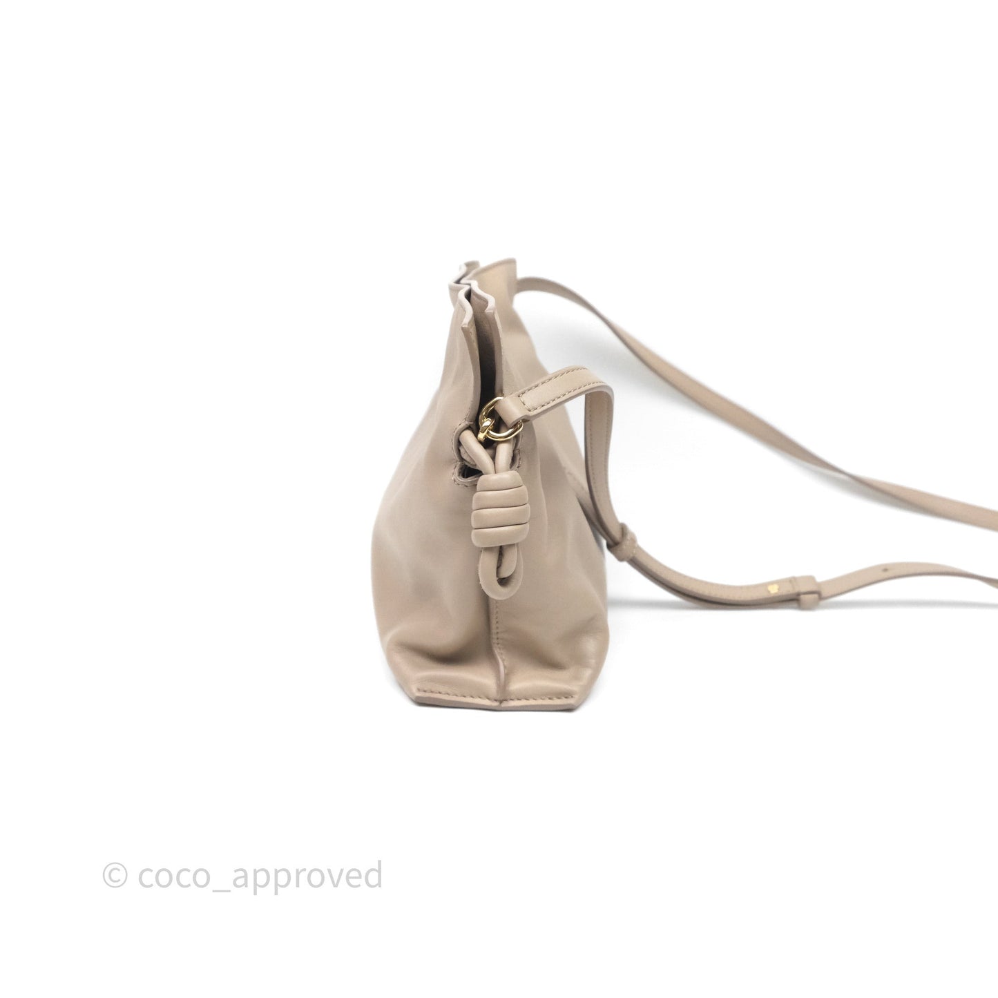 Loewe Mini Flamenco Clutch in Nappa Calfskin Beige