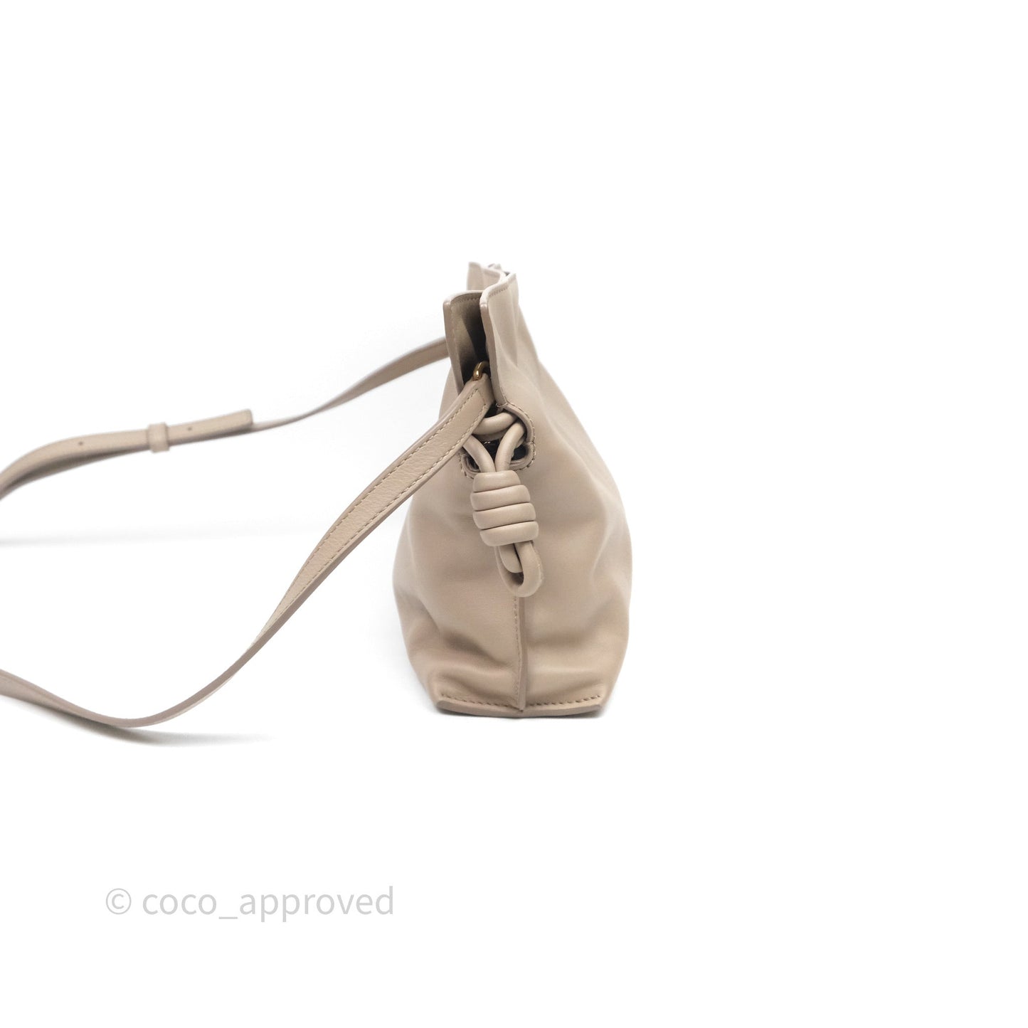 Loewe Mini Flamenco Clutch in Nappa Calfskin Beige