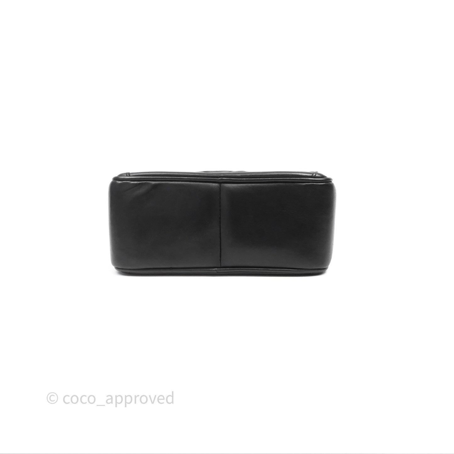 Chanel Vintage CC Camera Bag Black Lambskin 24K Gold Hardware