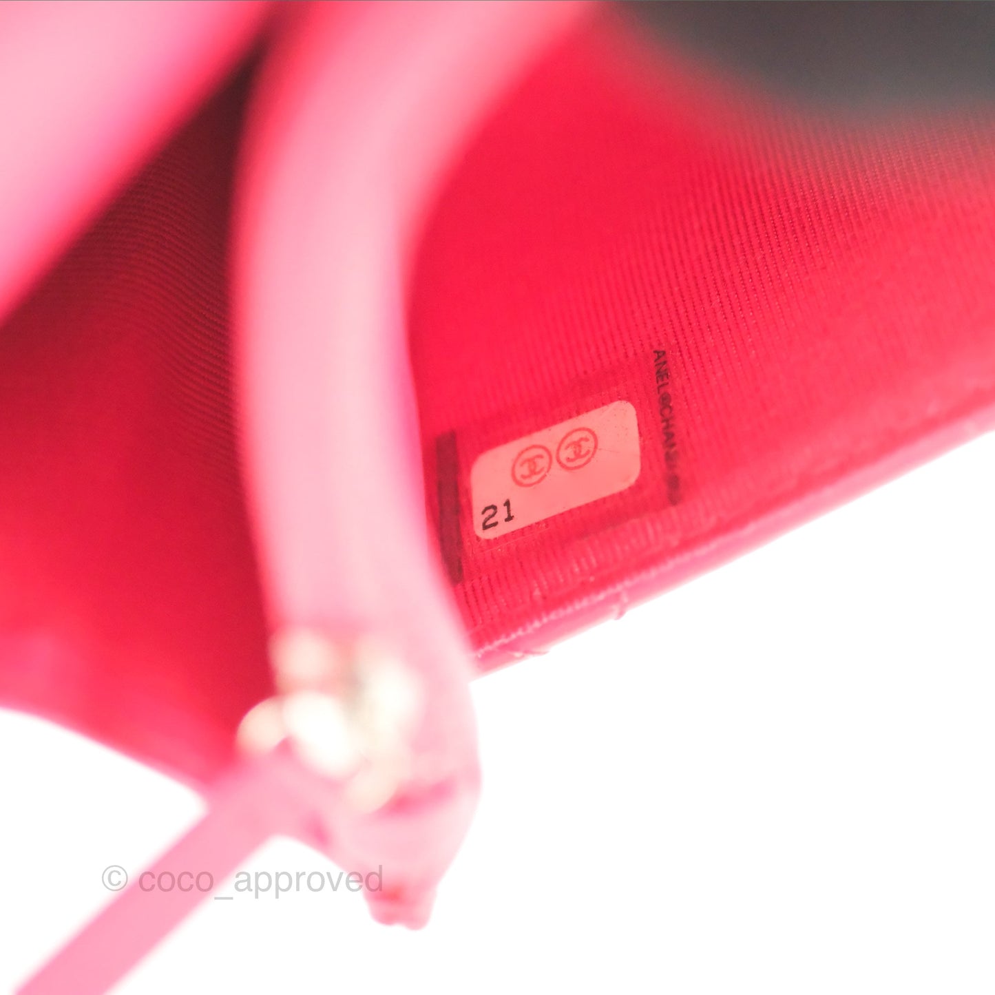 Chanel Quilted Classic Wallet on Chain WOC Pink Patent Silver Hardware