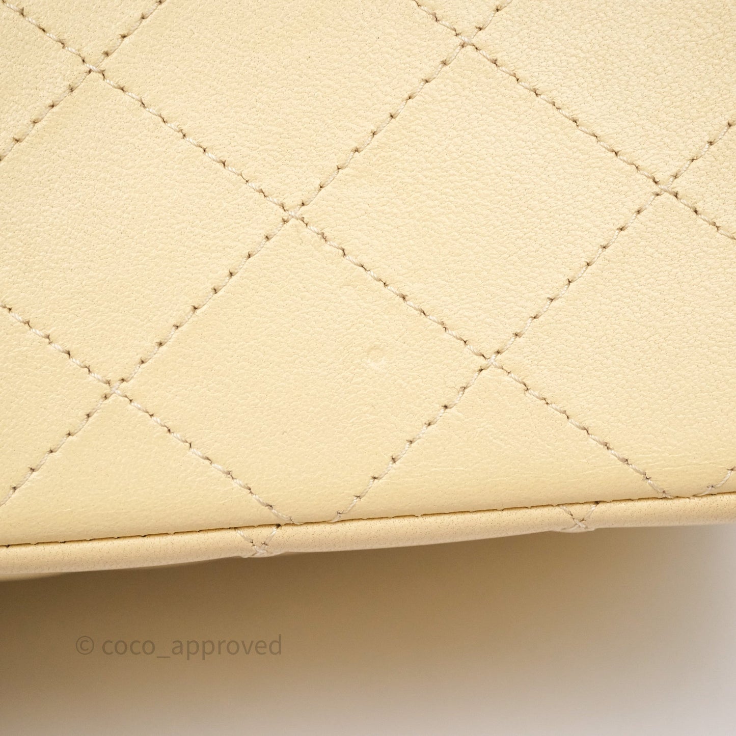 Chanel Small Classic Flap Quilted Yellow Lambskin Gold Hardware