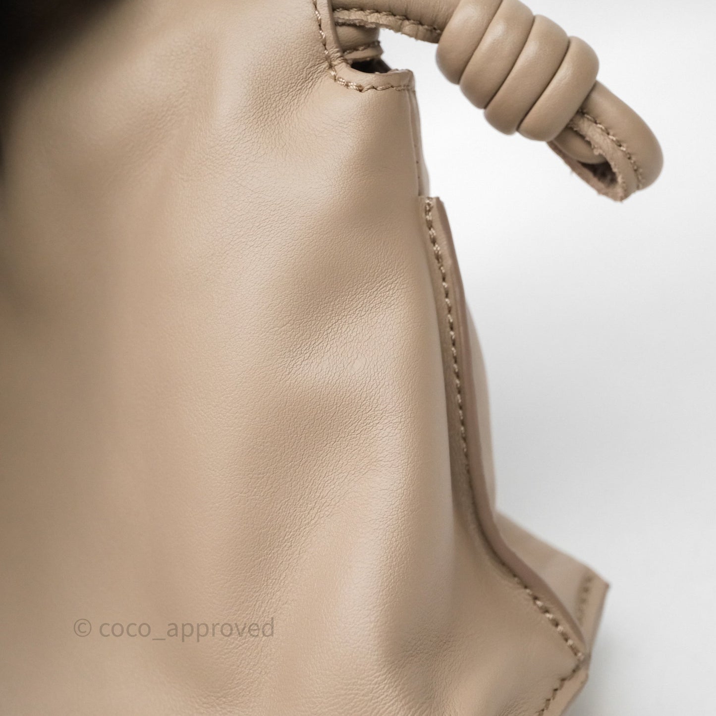 Loewe Mini Flamenco Clutch in Nappa Calfskin Beige