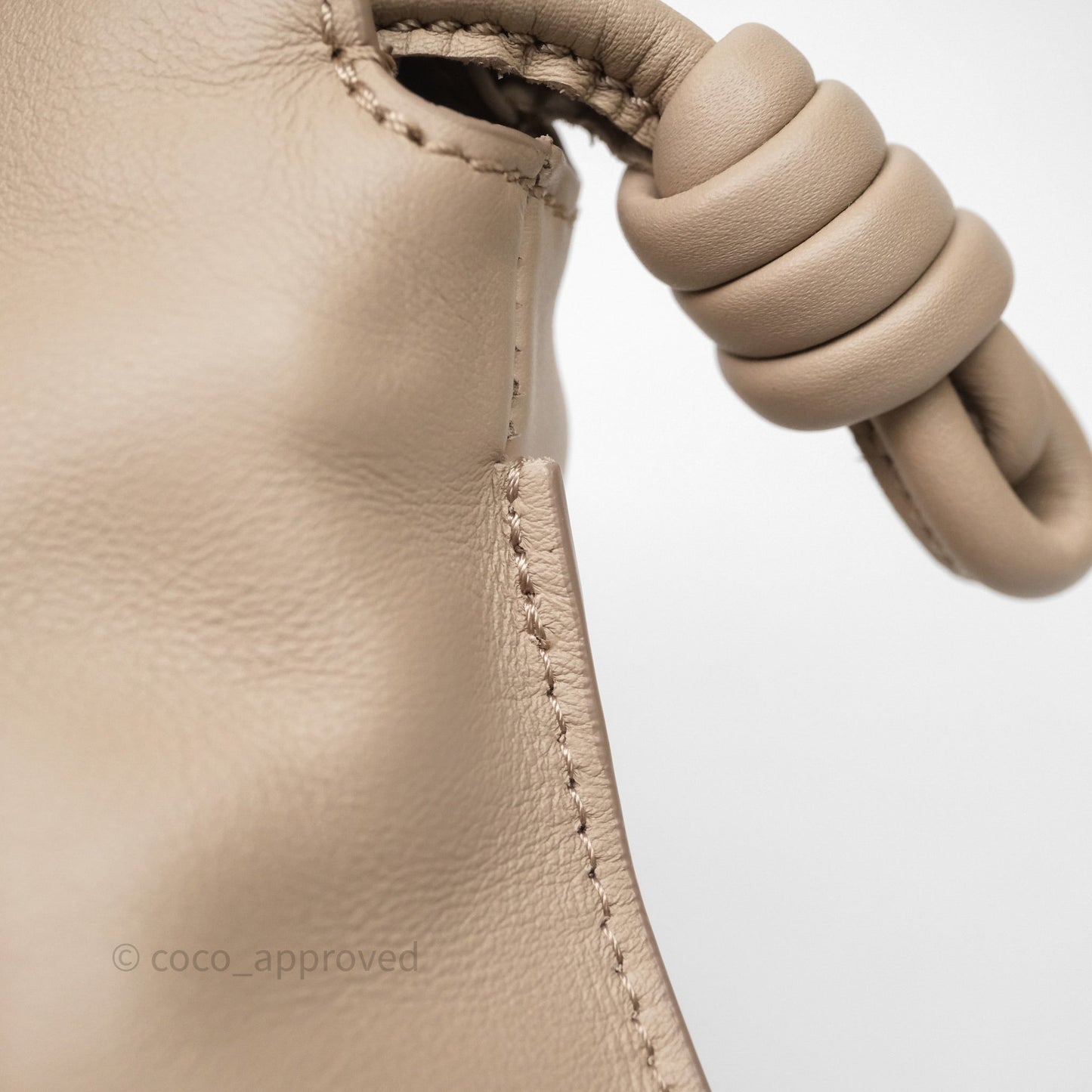 Loewe Mini Flamenco Clutch in Nappa Calfskin Beige