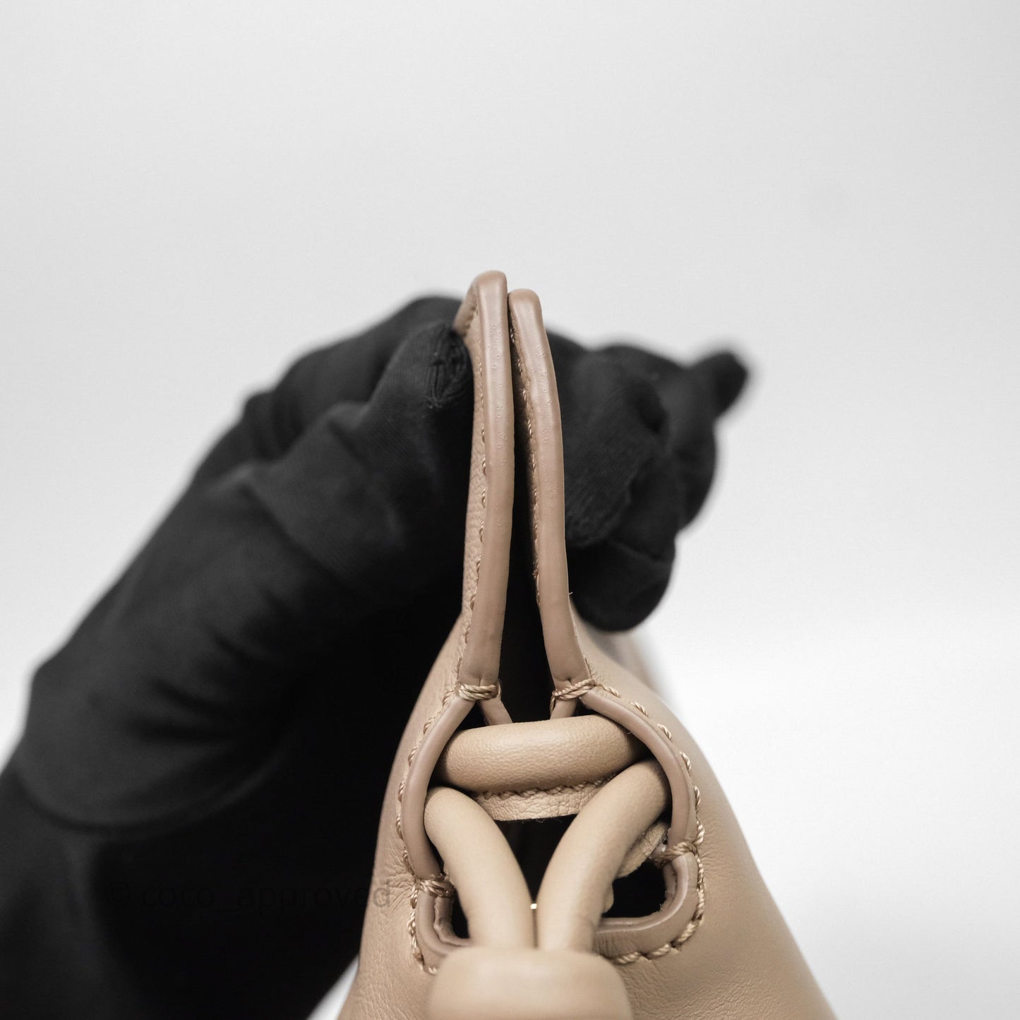 Loewe Mini Flamenco Clutch in Nappa Calfskin Beige