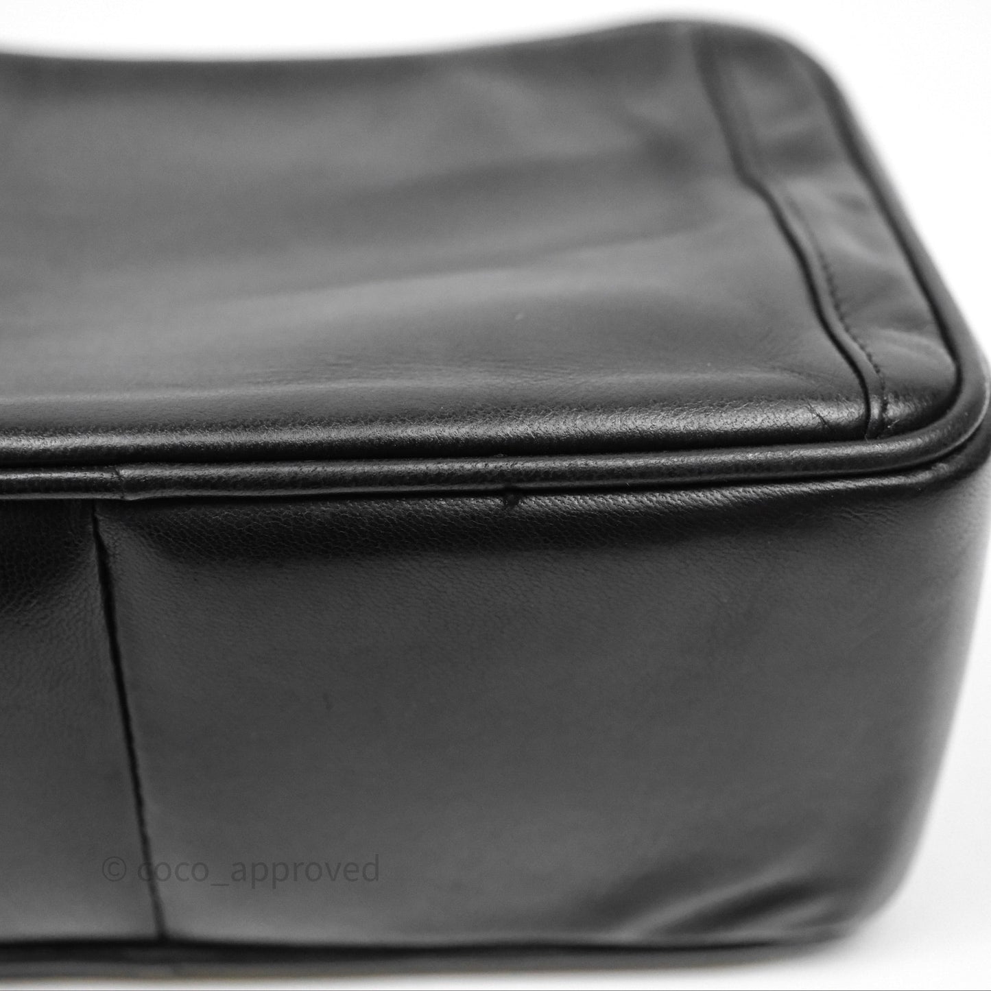 Chanel Vintage CC Camera Bag Black Lambskin 24K Gold Hardware