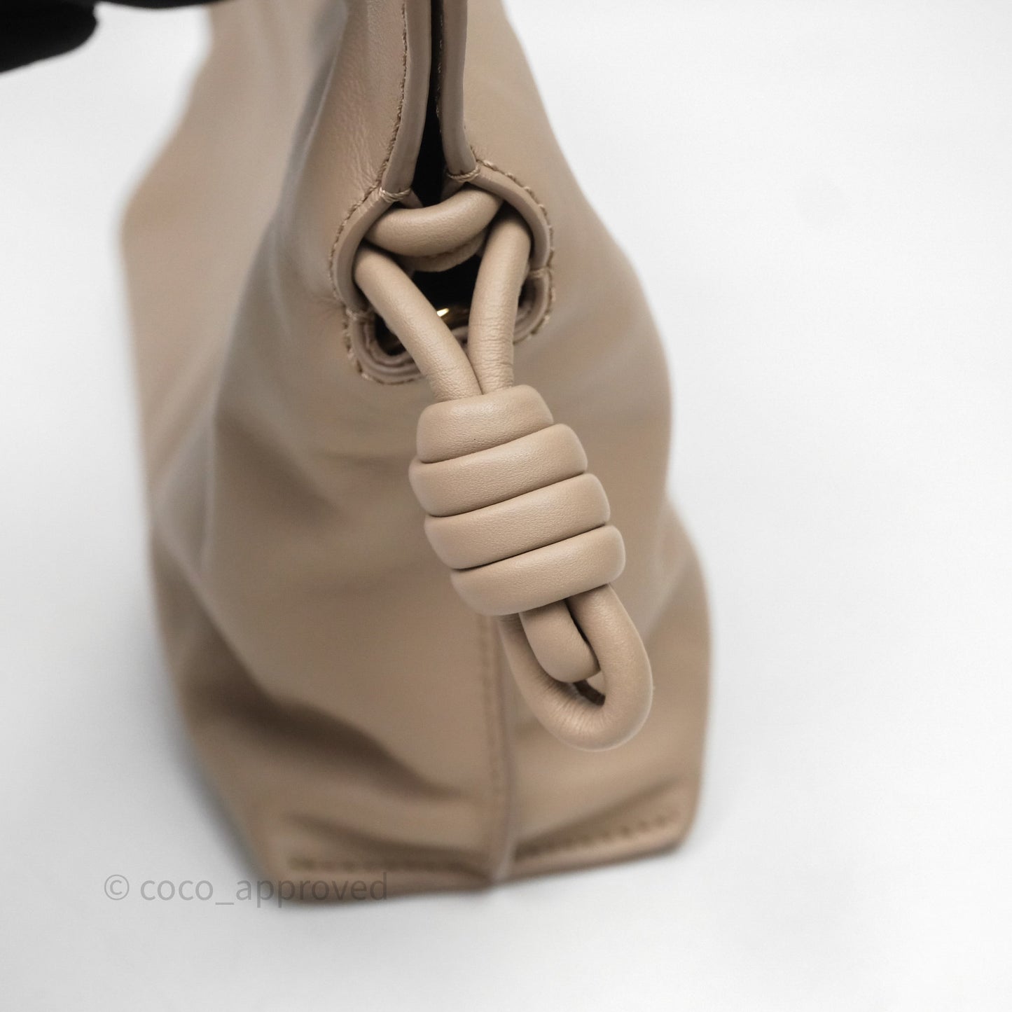 Loewe Mini Flamenco Clutch in Nappa Calfskin Beige