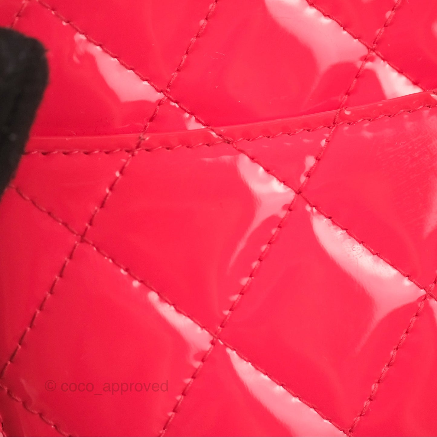 Chanel Quilted Classic Wallet on Chain WOC Pink Patent Silver Hardware