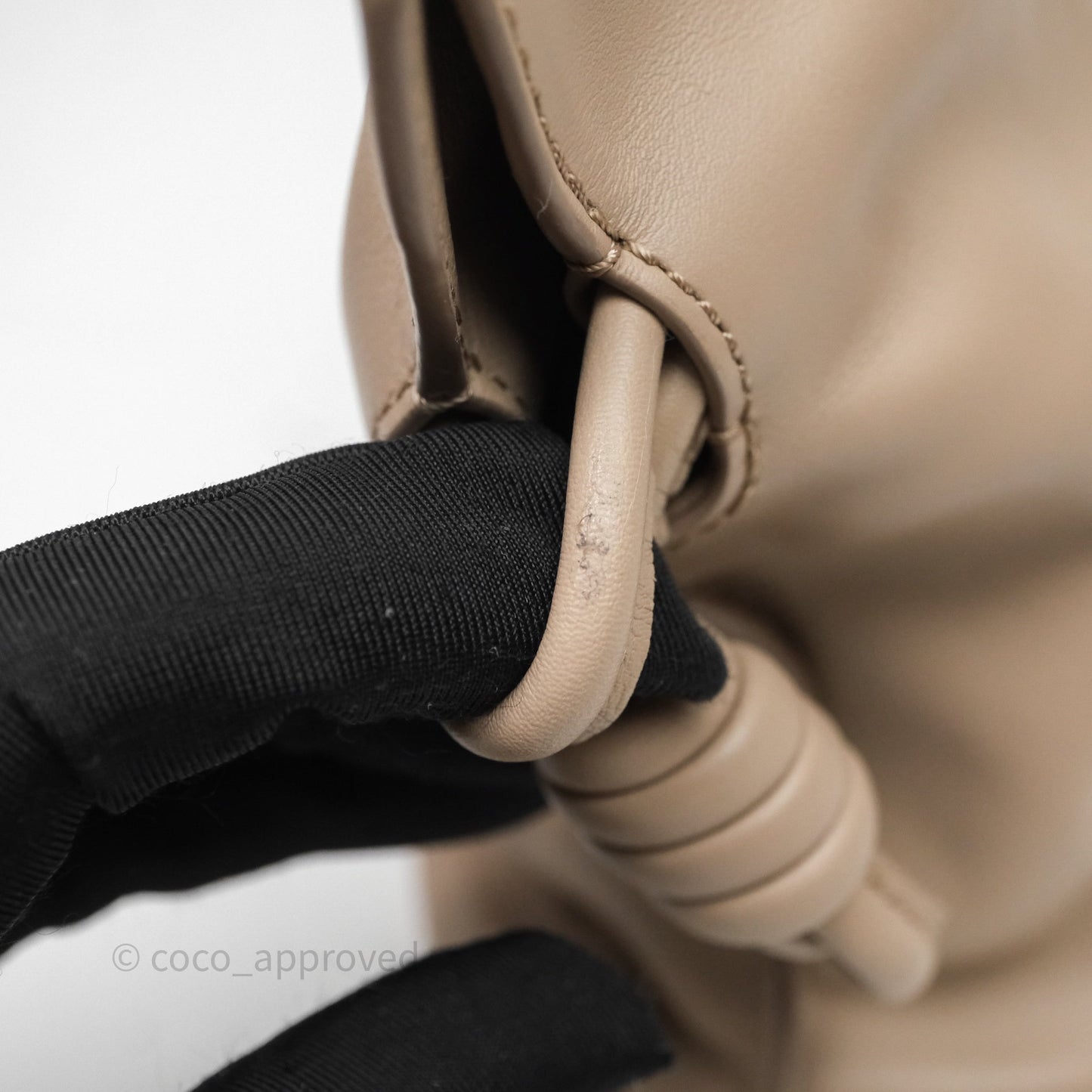 Loewe Mini Flamenco Clutch in Nappa Calfskin Beige
