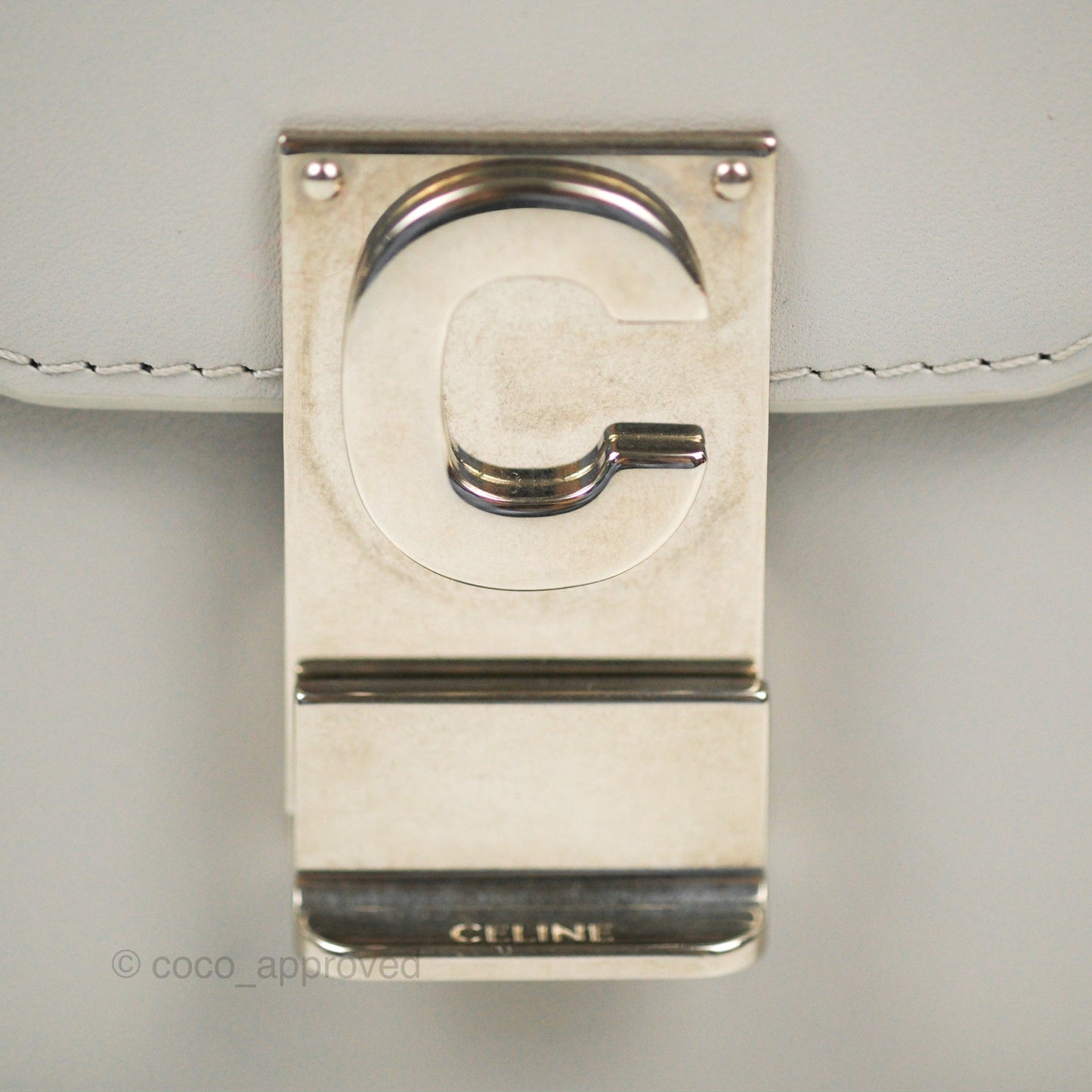 Celine Medium C Bag Light Grey Smooth Calfskin