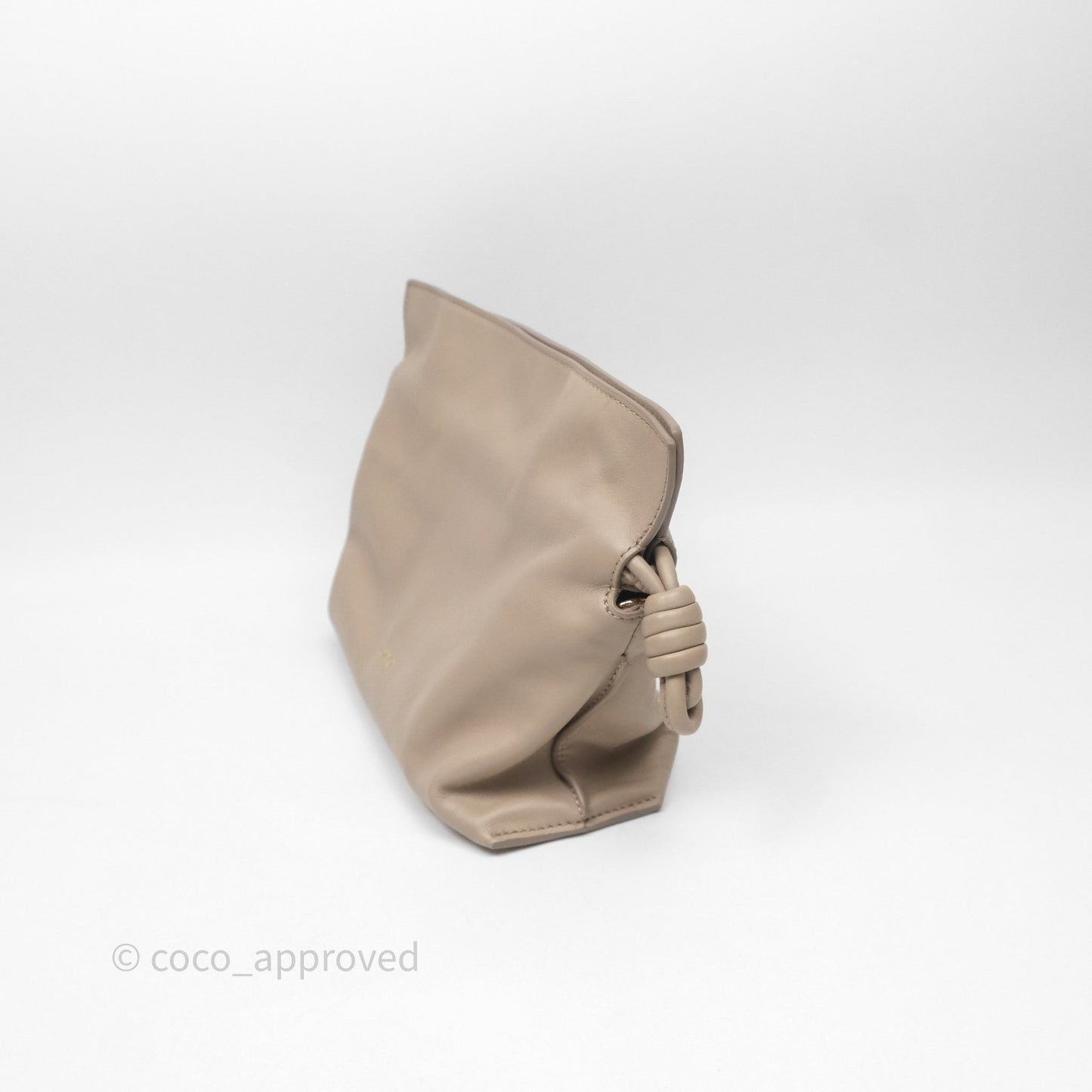 Loewe Mini Flamenco Clutch in Nappa Calfskin Beige