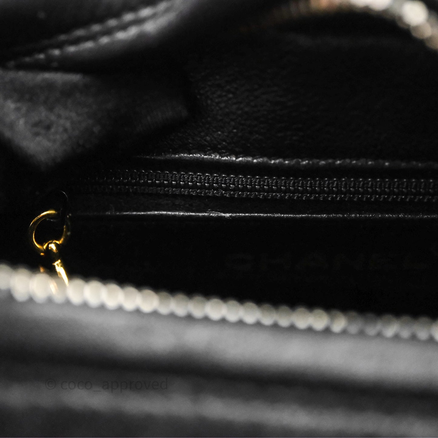 Chanel Vintage CC Camera Bag Black Lambskin 24K Gold Hardware