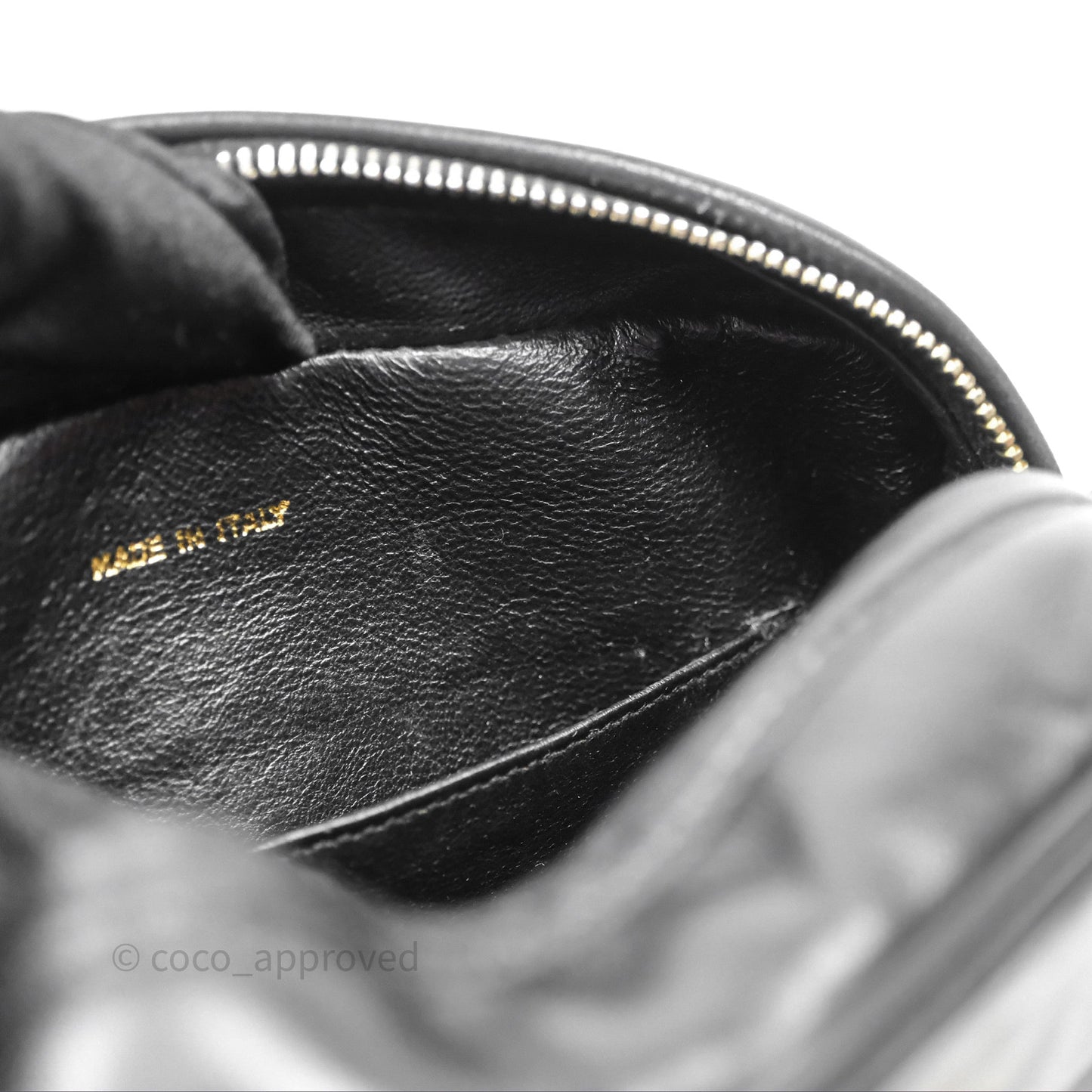 Chanel Vintage CC Camera Bag Black Lambskin 24K Gold Hardware