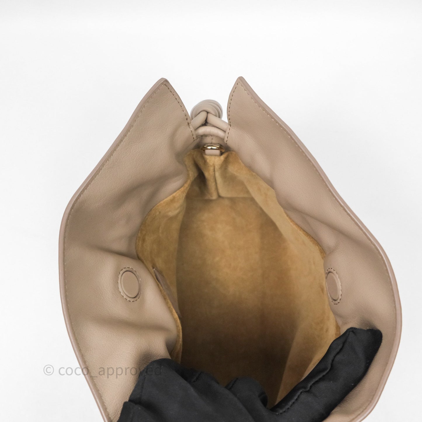 Loewe Mini Flamenco Clutch in Nappa Calfskin Beige