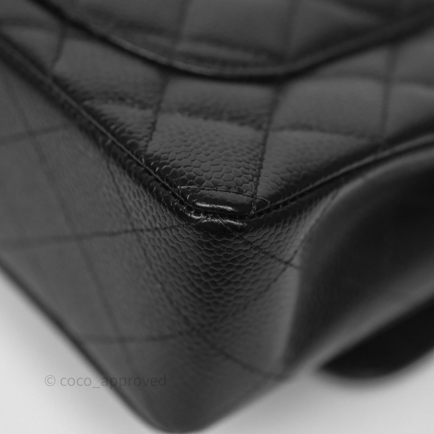 Chanel Small Classic Flap Quilted Black Caviar Gold Hardware
